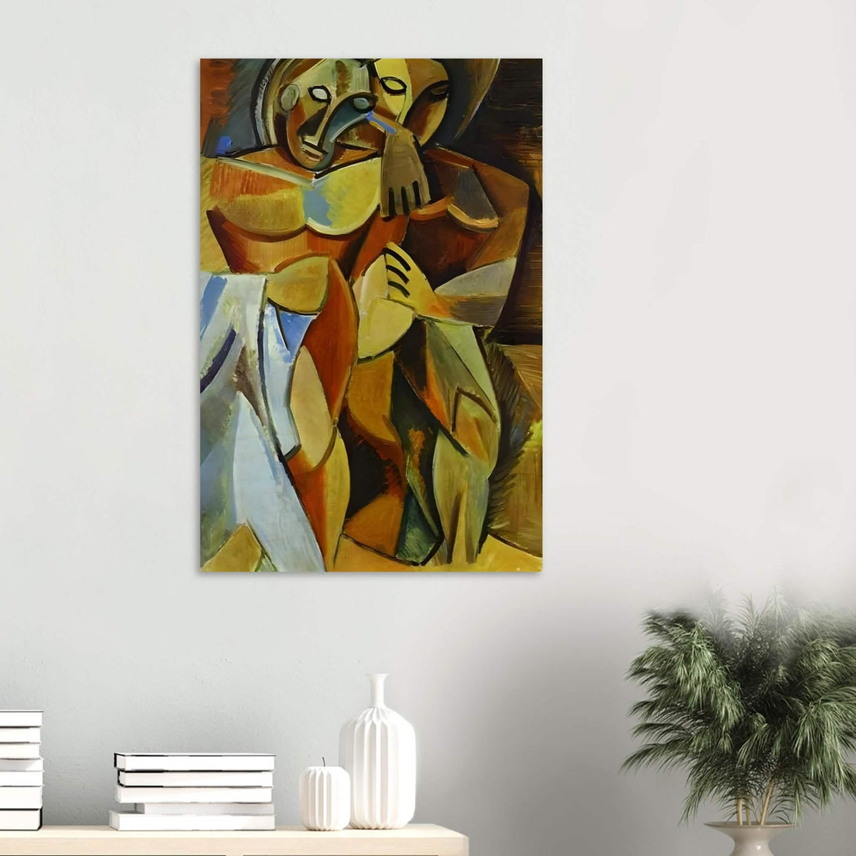 L'amitié by Pablo Picasso 1908 (Friendship, Two Nudes) - Wood Prints - 60x90 cm / 24x36″ -