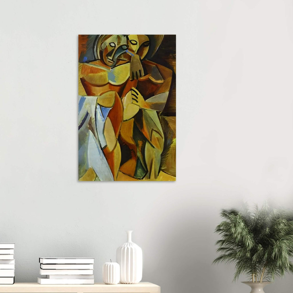 L'amitié by Pablo Picasso 1908 (Friendship, Two Nudes) - Wood Prints - 50x75 cm / 20x30″ -