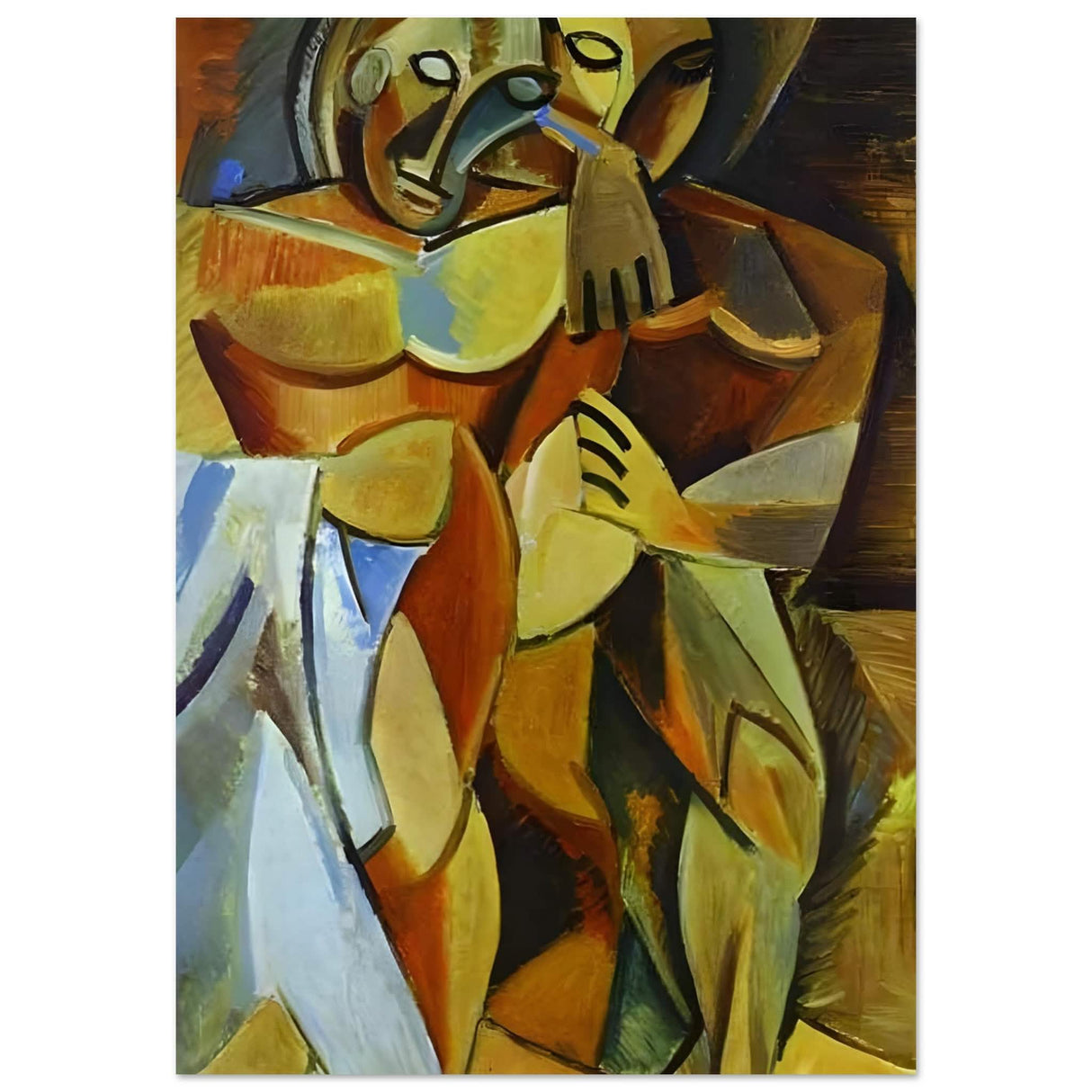 L'amitié by Pablo Picasso 1908 (Friendship, Two Nudes) - Aluminum Print - 70x100 cm / 28x40″ -