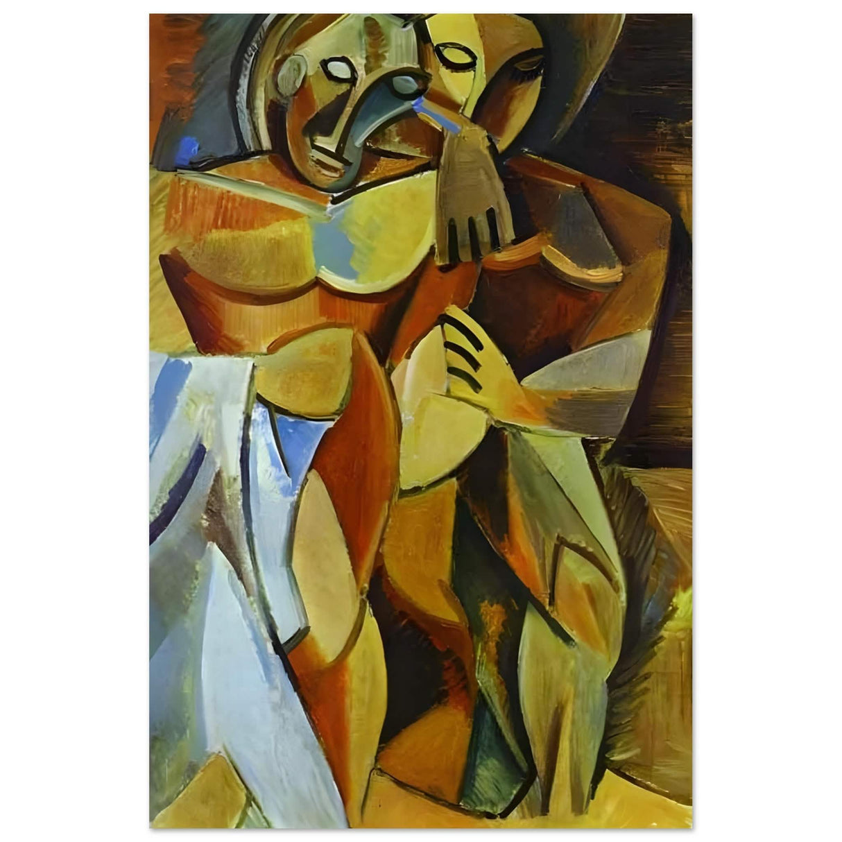 L'amitié by Pablo Picasso 1908 (Friendship, Two Nudes) - Aluminum Print - 60x90 cm / 24x36″ -