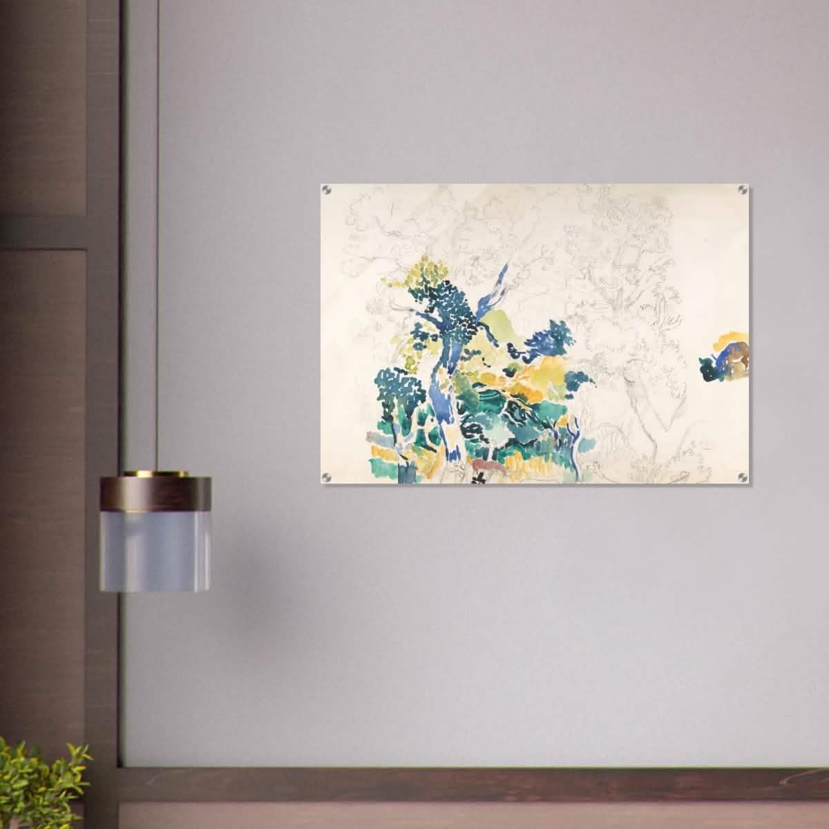 Landscape Painting by Henri - Edmond Cross - Acrylic Print - 70x100 cm / 28x40″ -