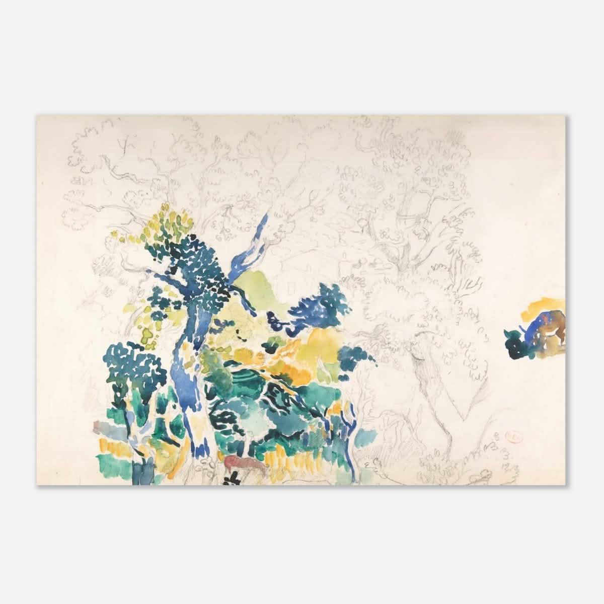 Landscape Painting by Henri - Edmond Cross - Aluminum Print - 70x100 cm / 28x40″ -