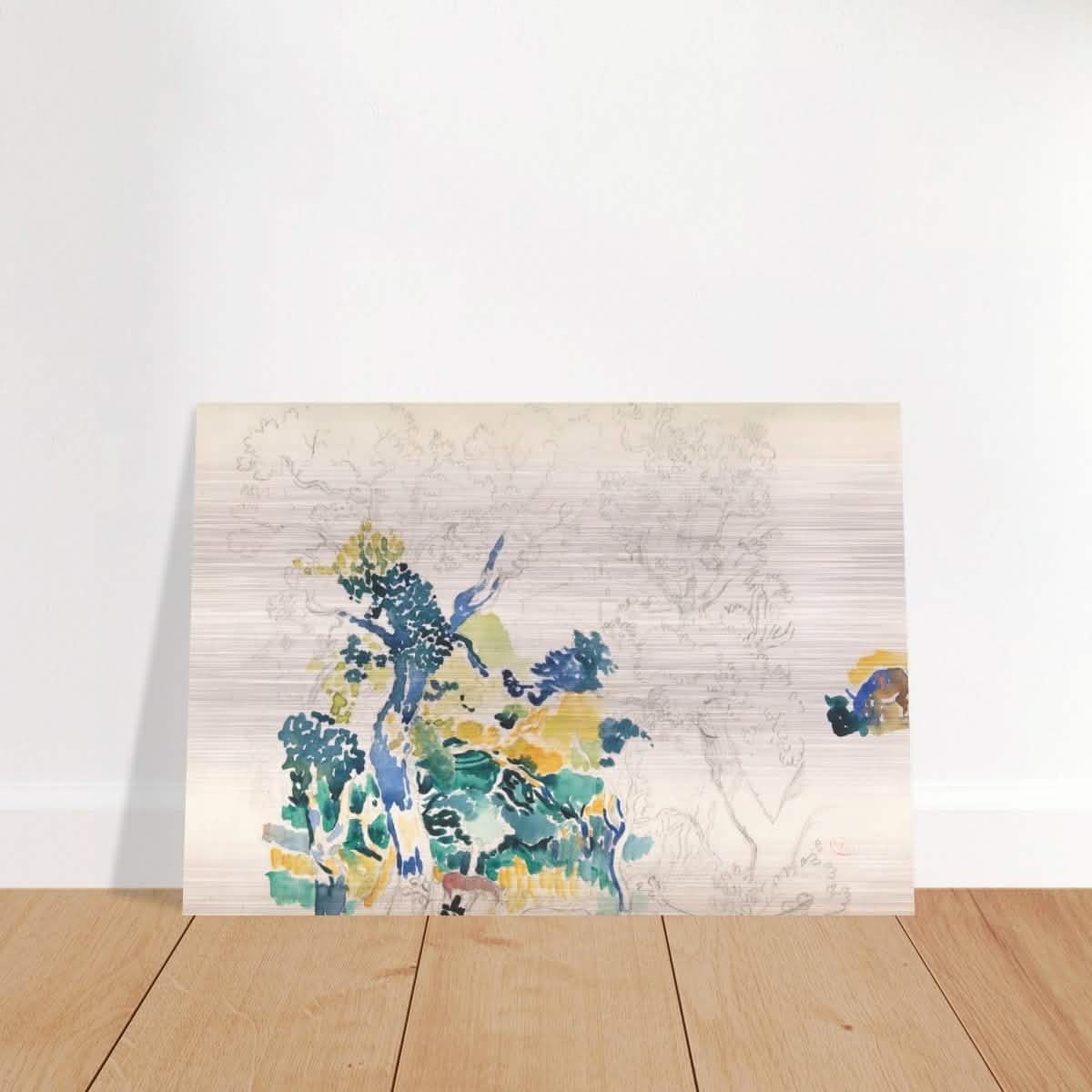 Landscape Painting by Henri - Edmond Cross - Brushed Aluminum Print - 70x100 cm / 28x40″ -