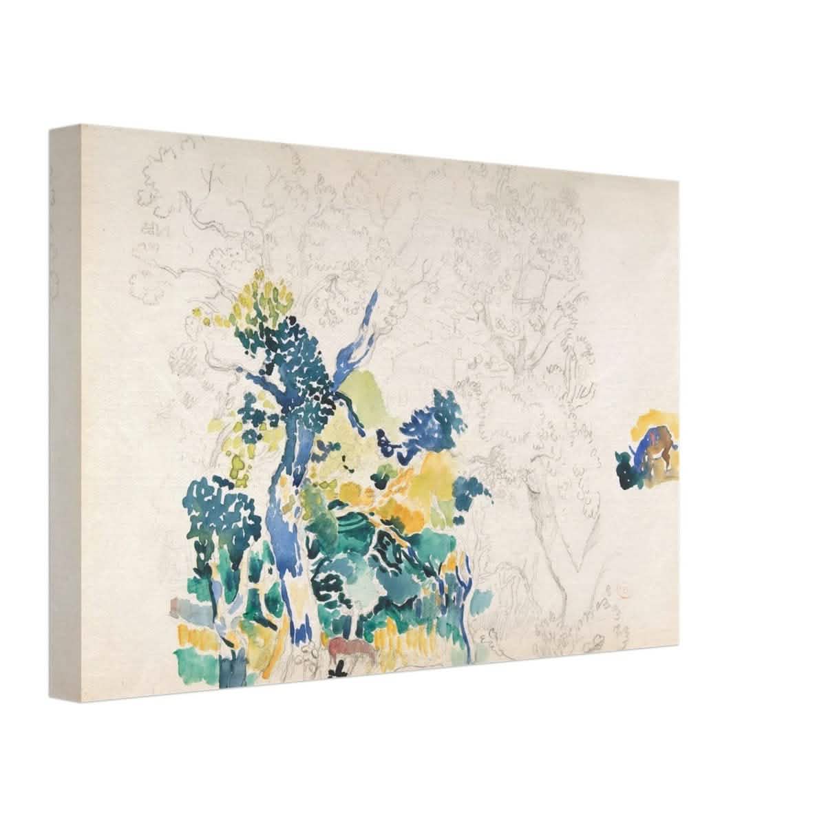 Landscape Painting by Henri - Edmond Cross - Canvas - 30x45 cm / 12x18″ - Thick