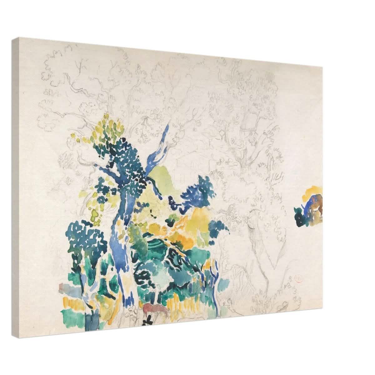 Landscape Painting by Henri - Edmond Cross - Canvas - 70x100 cm / 28x40″ - Thick