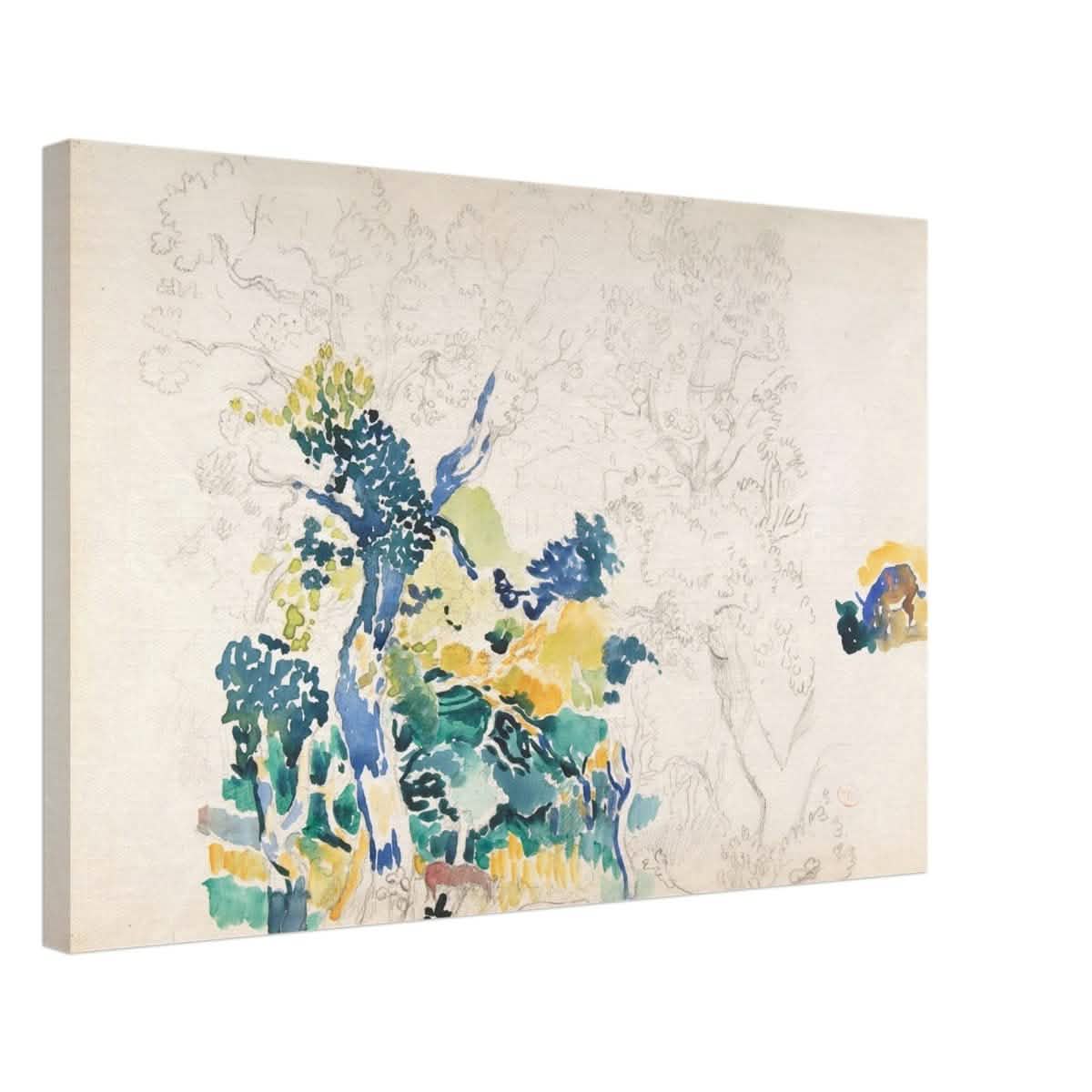 Landscape Painting by Henri - Edmond Cross - Canvas - 50x75 cm / 20x30″ - Thick