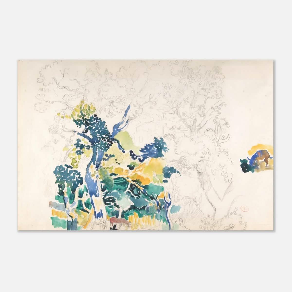 Landscape Painting by Henri - Edmond Cross - Aluminum Print - 60x90 cm / 24x36″ -