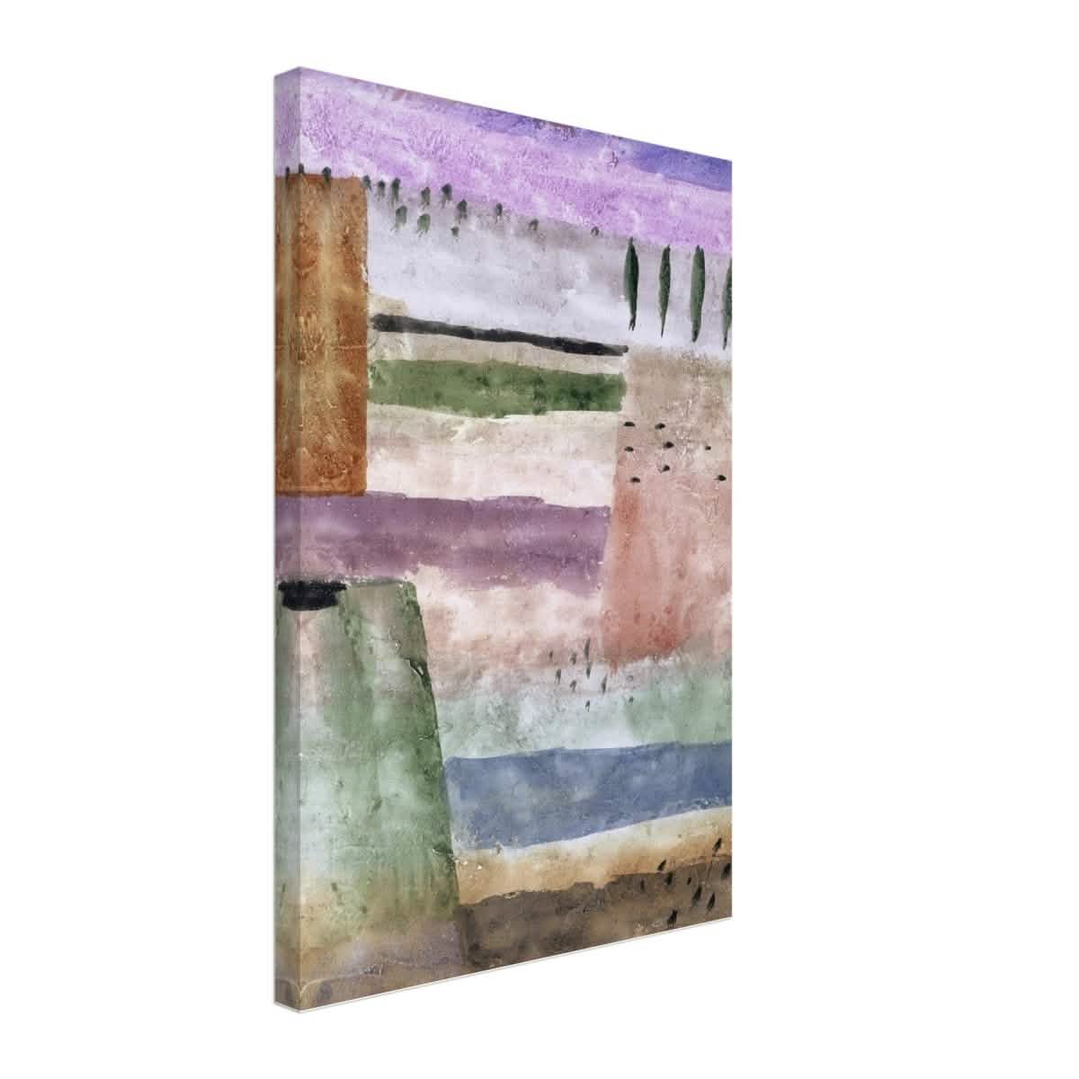 Landscape with Poplars by Paul Klee - Canvas - 40x60 cm / 16x24″ - Thick