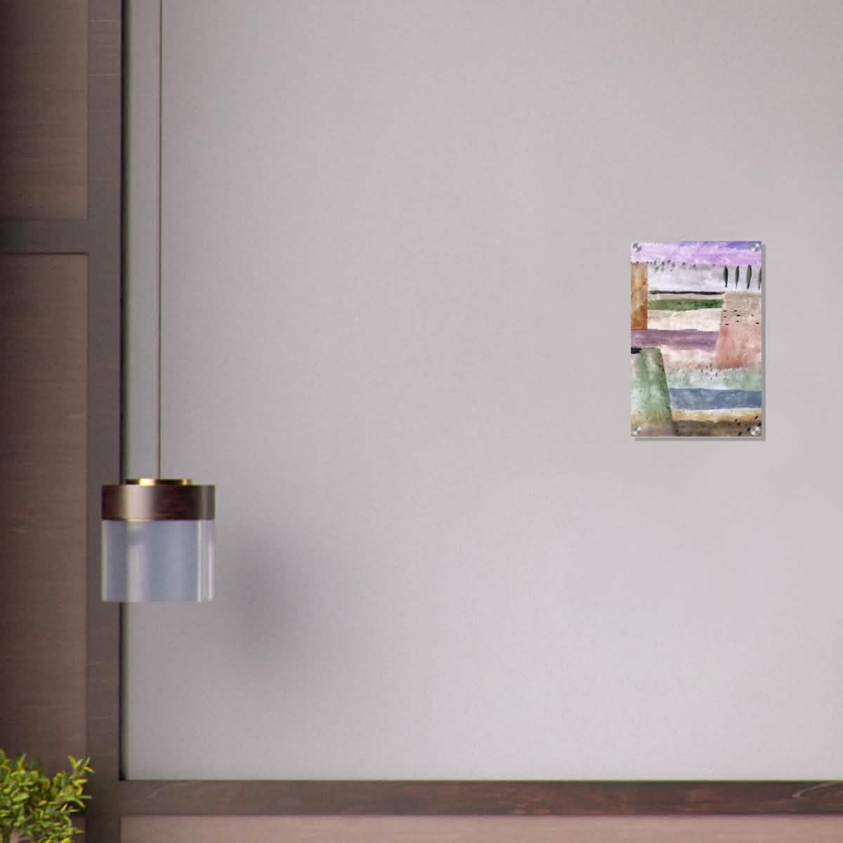 Landscape with Poplars by Paul Klee - Acrylic Print - 30x45 cm / 12x18″ -