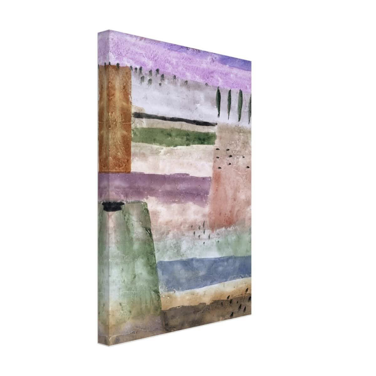 Landscape with Poplars by Paul Klee - Canvas - 30x45 cm / 12x18″ - Thick