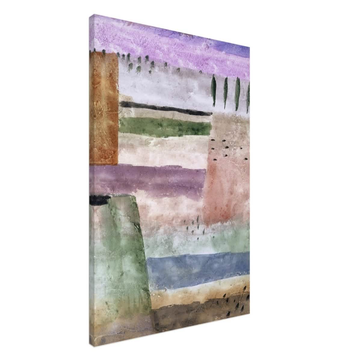 Landscape with Poplars by Paul Klee - Canvas - 60x90 cm / 24x36″ - Slim