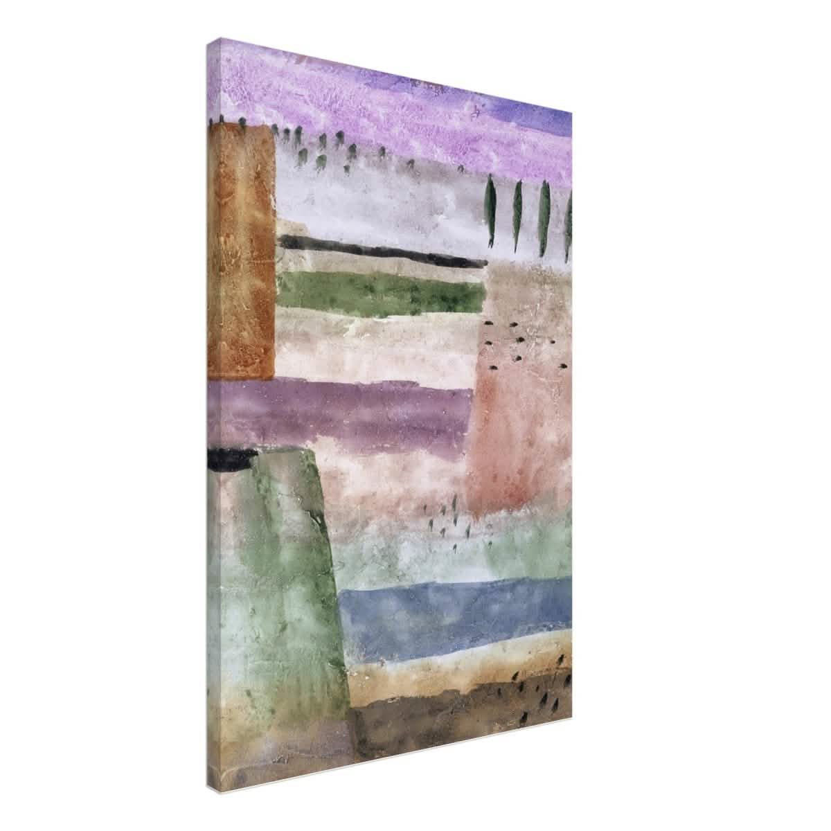 Landscape with Poplars by Paul Klee - Canvas - 50x75 cm / 20x30″ - Slim