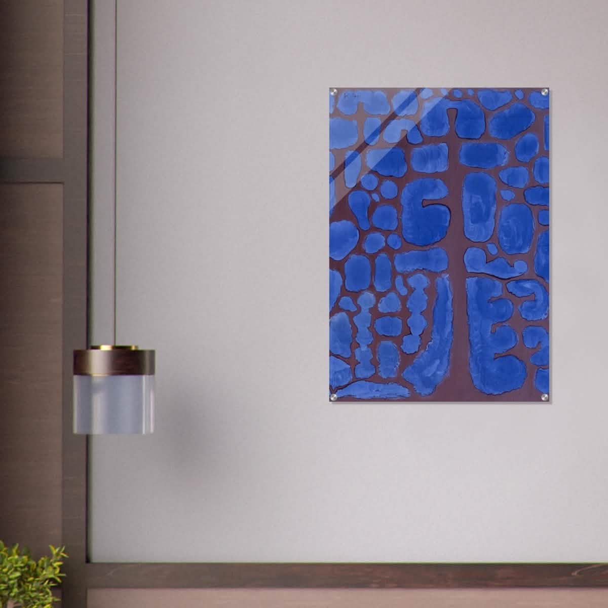 Late Evening Looking Out of the Woods by Paul Klee - Acrylic Print - 70x100 cm / 28x40″ -