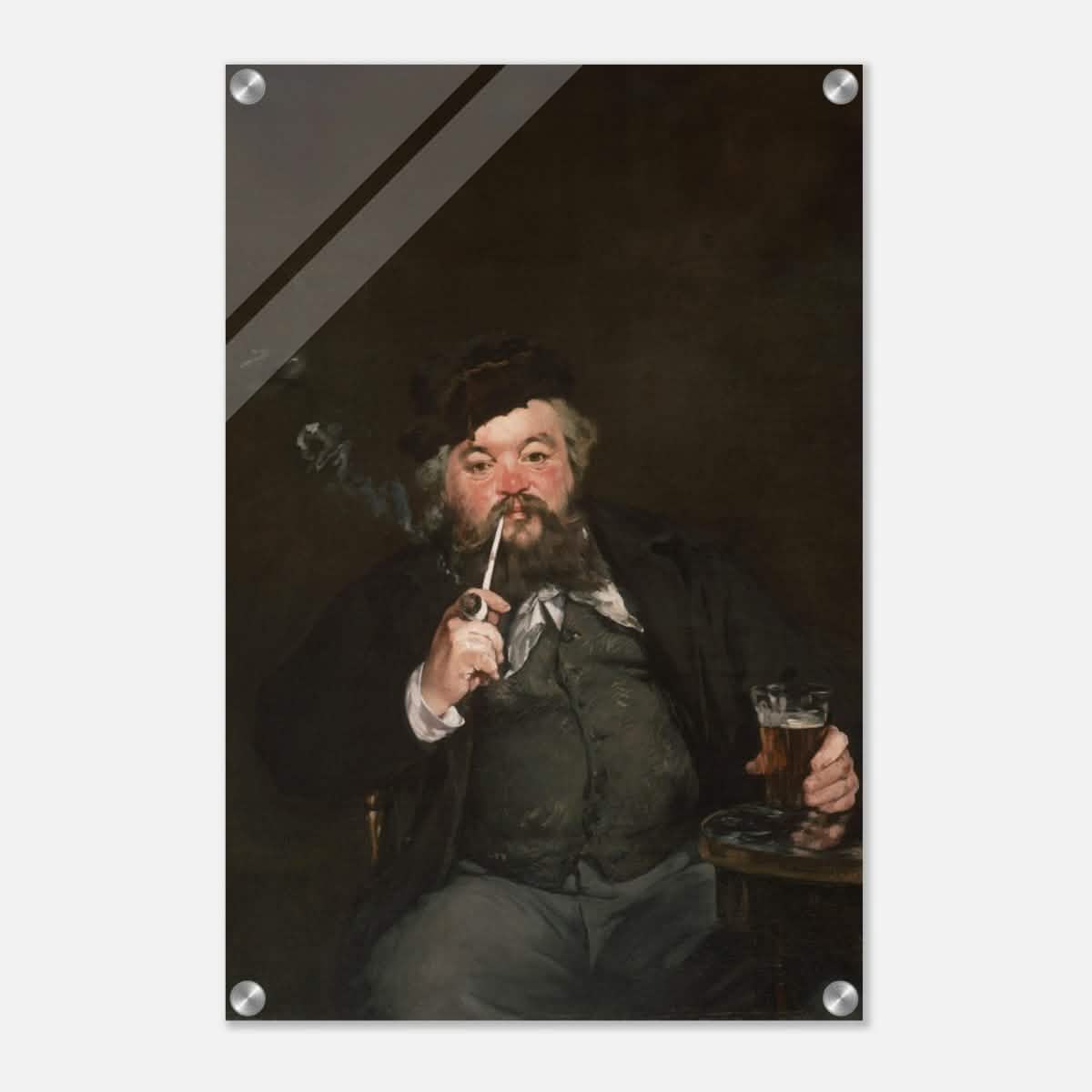 Le Bon Bock (1873) by Édouard Manet | The Good Pint | Vintage wall art print - Acrylic Print - 40x60 cm / 16x24″ -