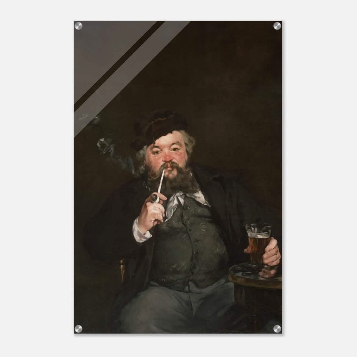 Le Bon Bock (1873) by Édouard Manet | The Good Pint | Vintage wall art print - Acrylic Print - 60x90 cm / 24x36″ -