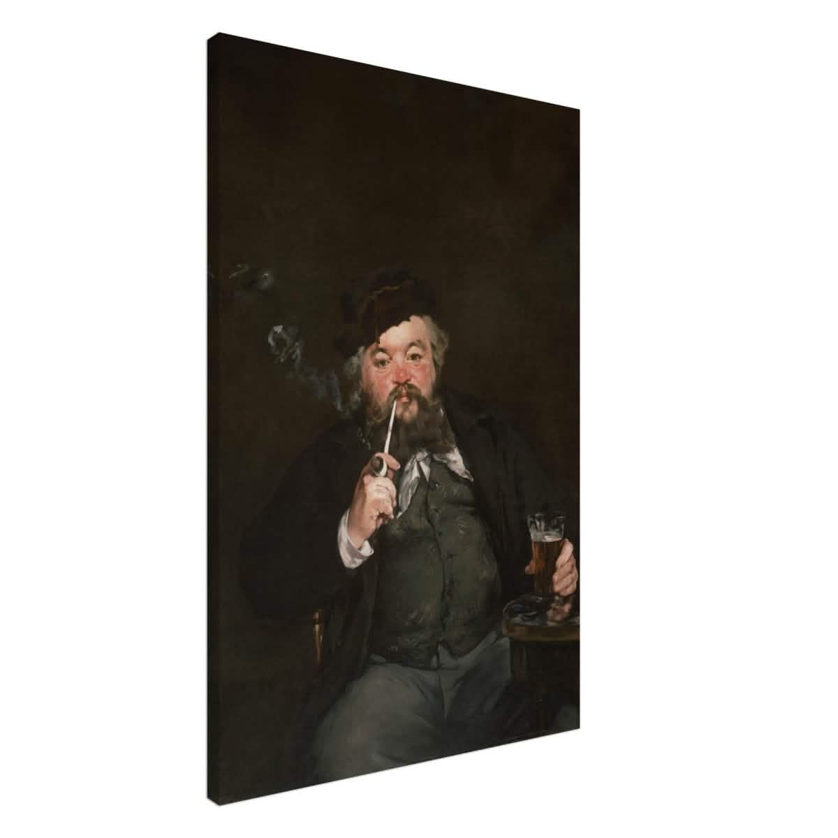 Le Bon Bock (1873) by Édouard Manet | The Good Pint | Vintage wall art print - Canvas - 60x90 cm / 24x36″ -