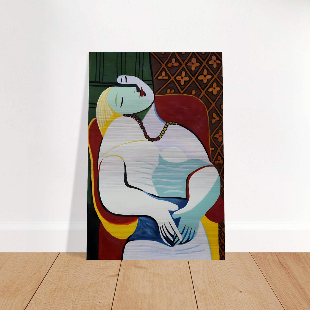 Le Rêve | The Dream by Pablo Picasso1932 - Brushed Aluminum Print - 40x60 cm / 16x24″ -