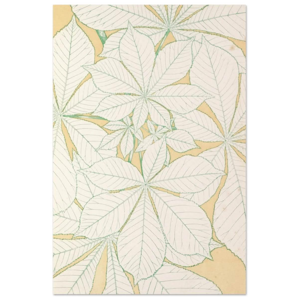 Leaves from Nature No.1 (1856) by Owen Jones | Vintage wall art print - Aluminum Print - 30x45 cm / 12x18″ -