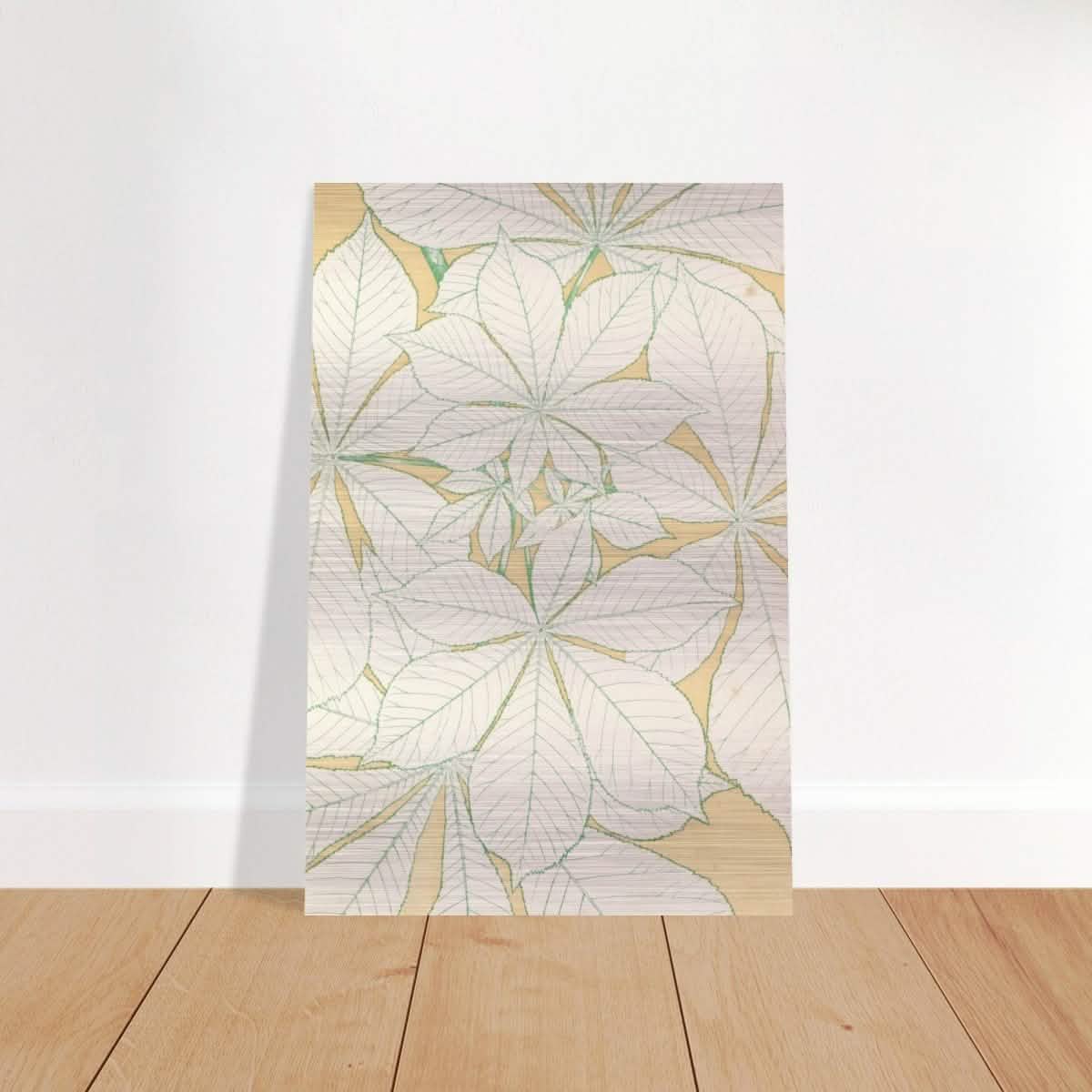 Leaves from Nature No.1 (1856) by Owen Jones | Vintage wall art print - Brushed Aluminum Print - 40x60 cm / 16x24″ -