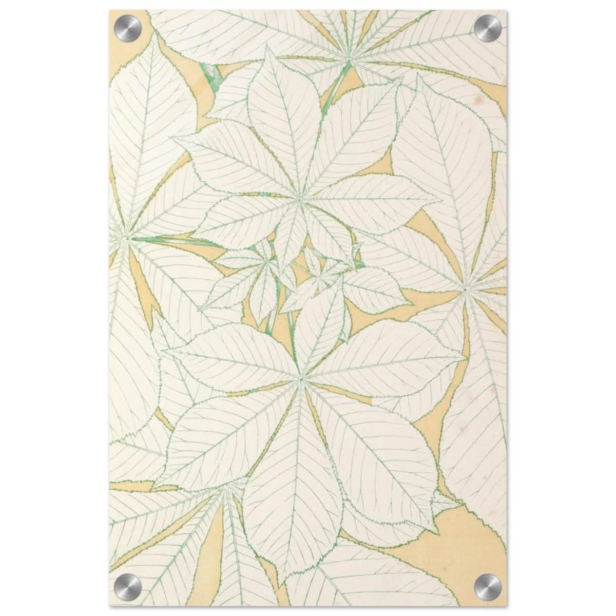 Leaves from Nature No.1 (1856) by Owen Jones | Vintage wall art print - Acrylic Print - 30x45 cm / 12x18″ -
