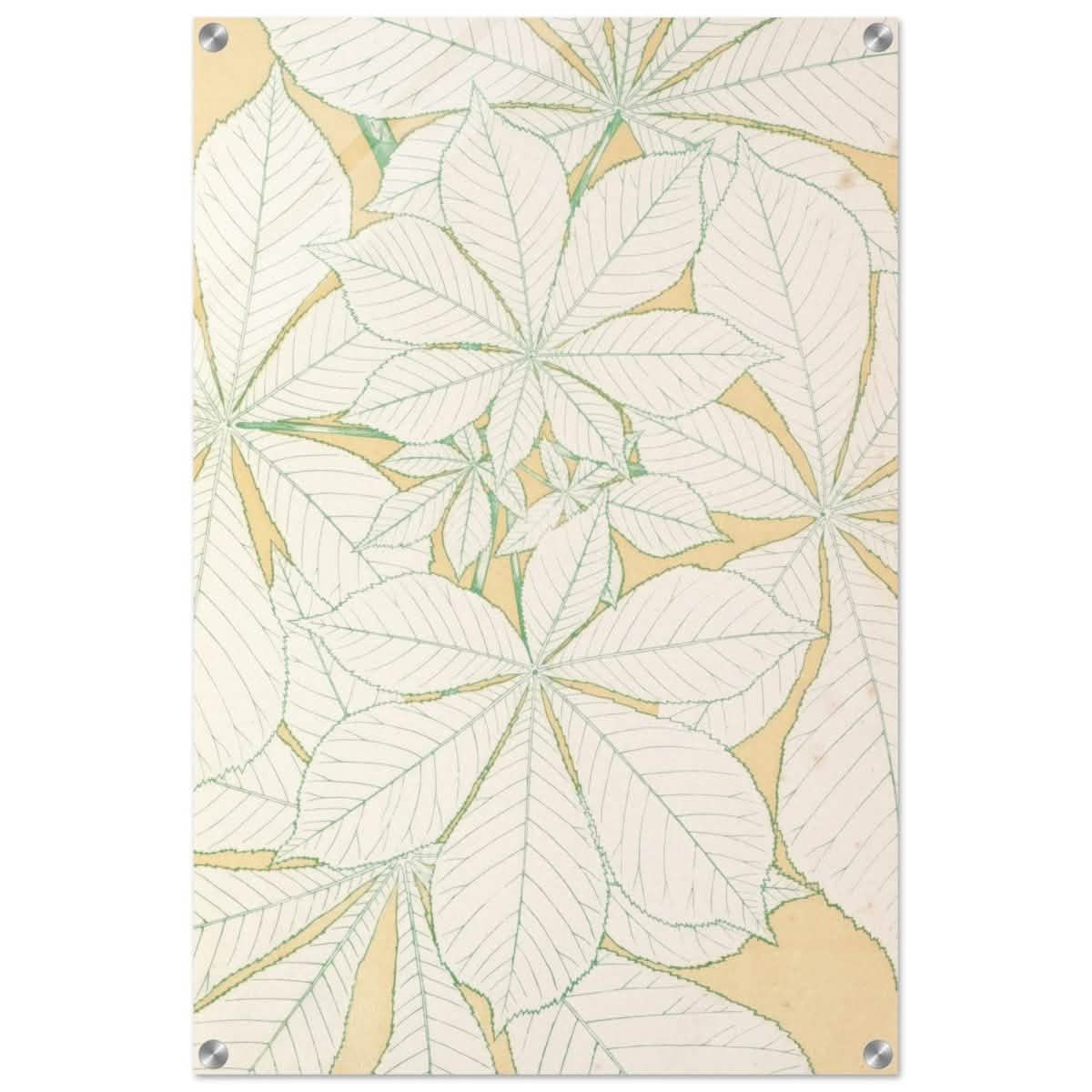 Leaves from Nature No.1 (1856) by Owen Jones | Vintage wall art print - Acrylic Print - 50x75 cm / 20x30″ -