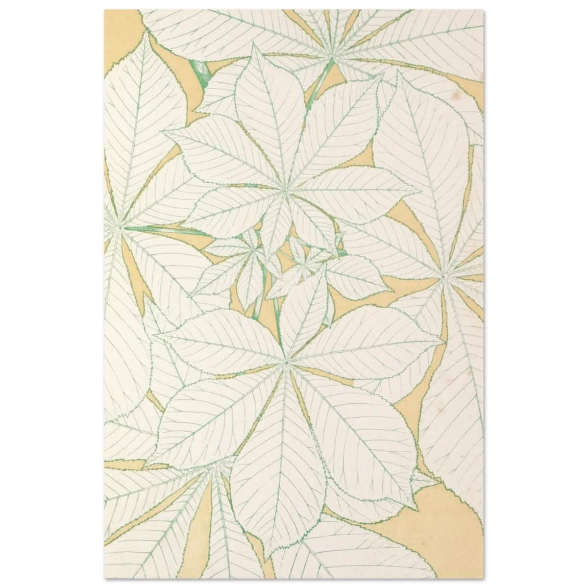 Leaves from Nature No.1 (1856) by Owen Jones | Vintage wall art print - Aluminum Print - 40x60 cm / 16x24″ -