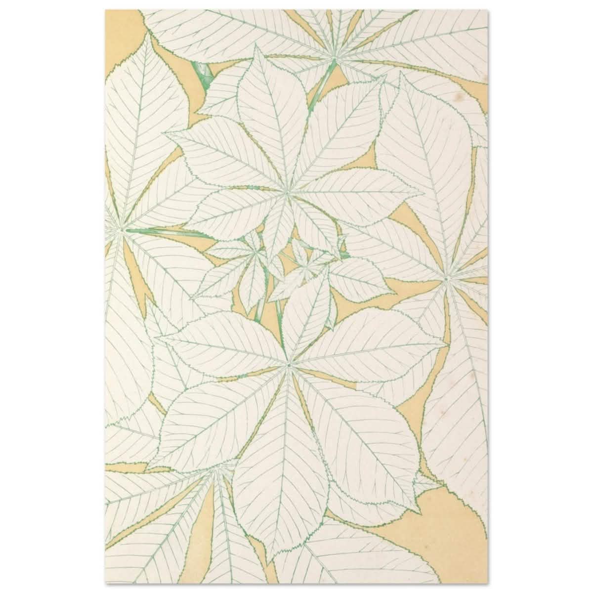 Leaves from Nature No.1 (1856) by Owen Jones | Vintage wall art print - Aluminum Print - 60x90 cm / 24x36″ -