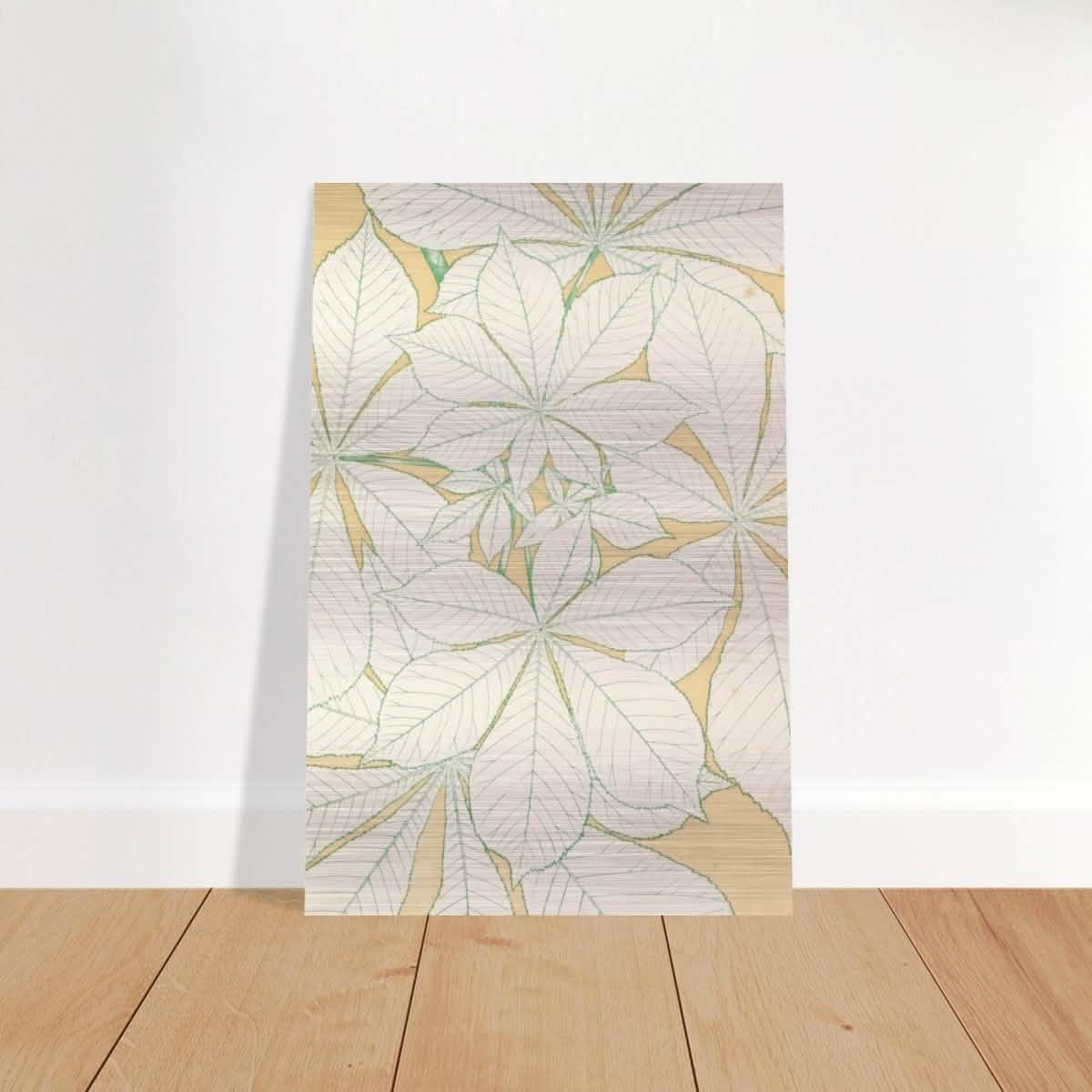 Leaves from Nature No.1 (1856) by Owen Jones | Vintage wall art print - Brushed Aluminum Print - 60x90 cm / 24x36″ -