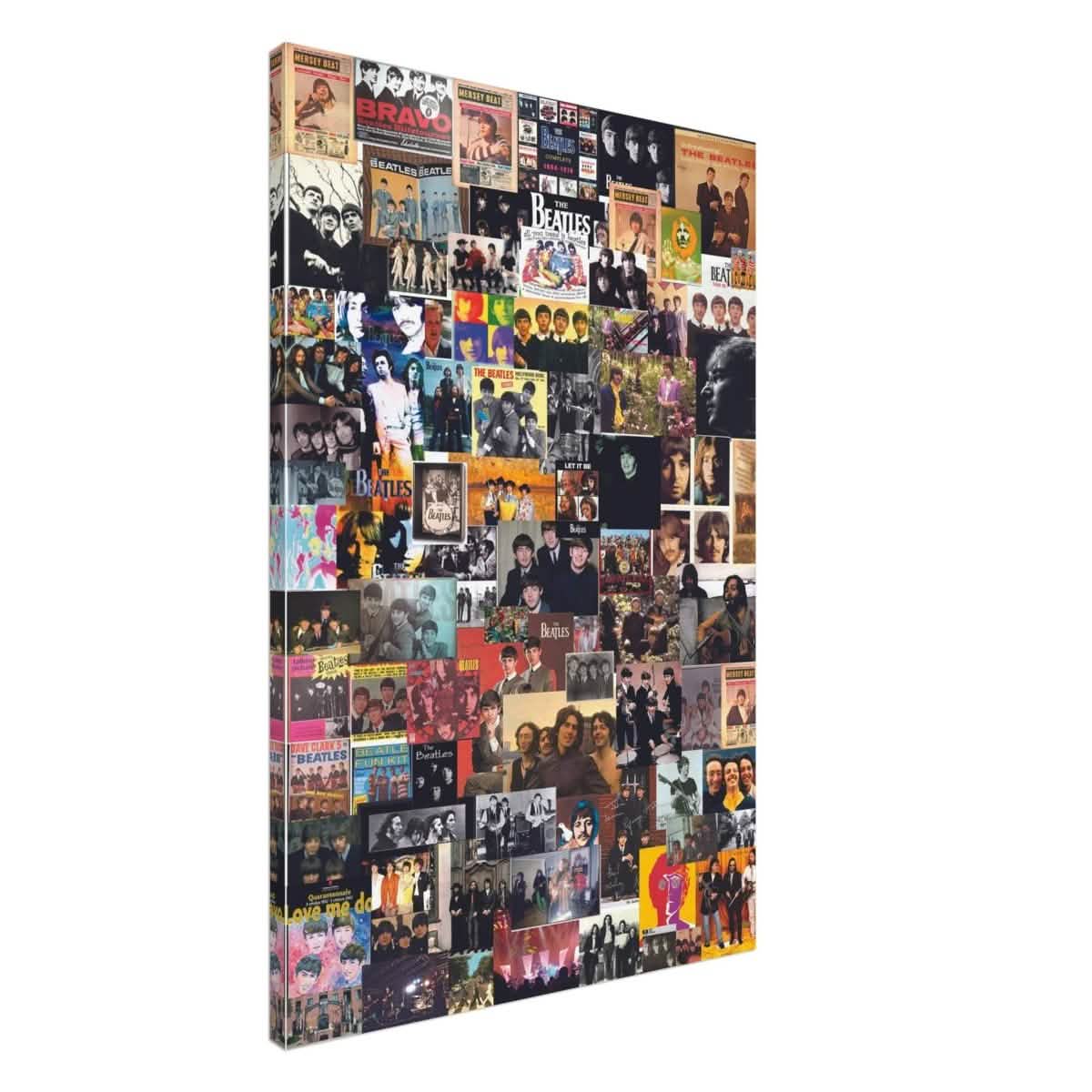 Legendary Harmony: The Ultimate Beatles Collage | Pop Art - Canvas - 60x90 cm / 24x36″ -