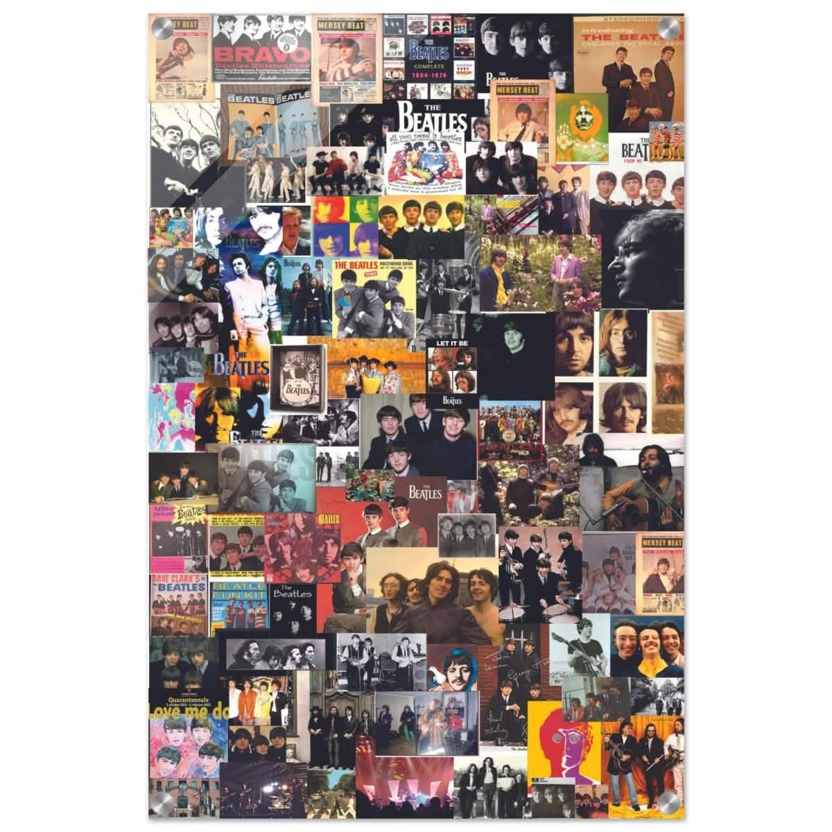 Legendary Harmony: The Ultimate Beatles Collage | Pop Art - Acrylic Print - 50x75 cm / 20x30″ -