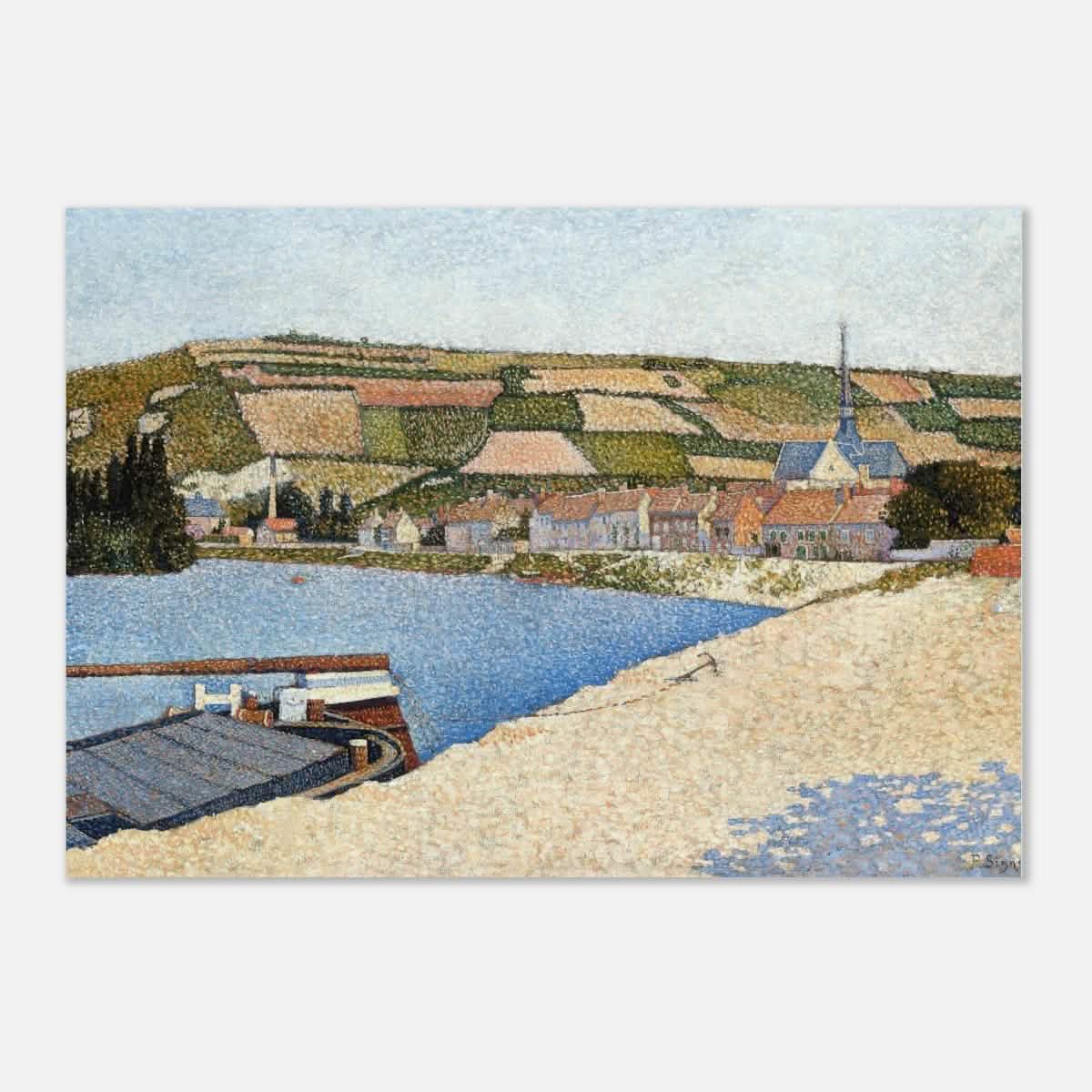 Les Andelys, Côte d’Aval by Paul Signac - Aluminum Print - 70x100 cm / 28x40″ -