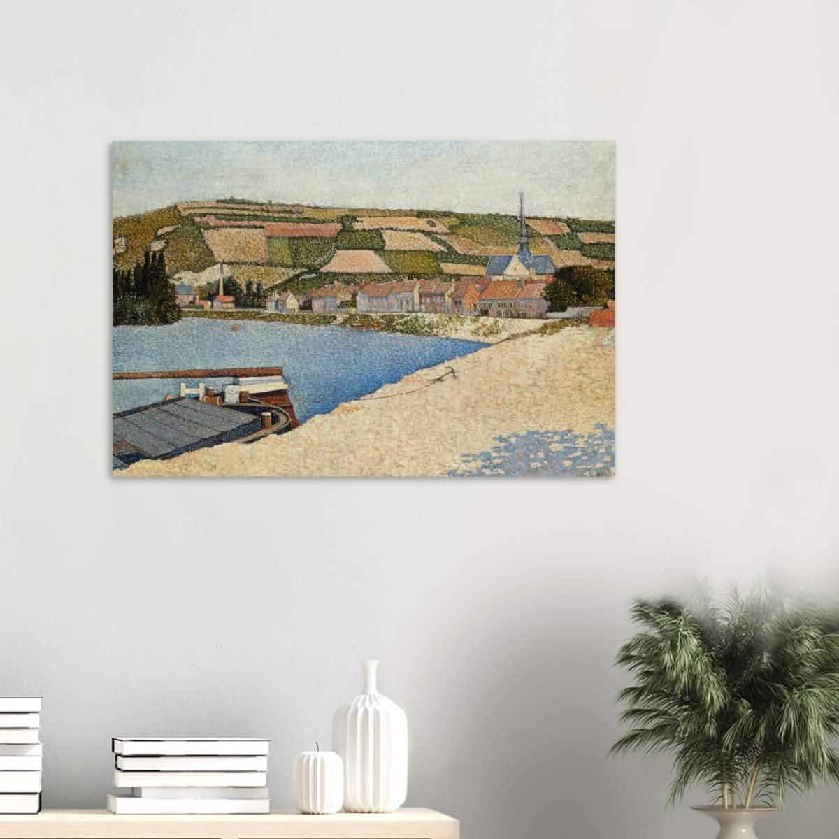 Les Andelys, Côte d’Aval by Paul Signac - Wood Prints - 60x90 cm / 24x36″ - 20 mm