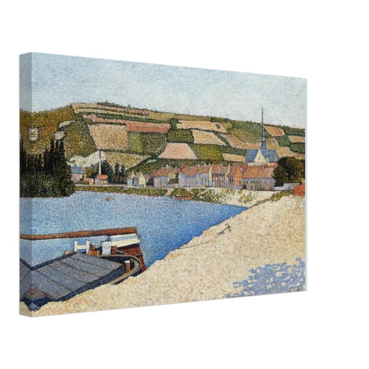 Les Andelys, Côte d’Aval by Paul Signac - Canvas - 30x45 cm / 12x18″ - Slim