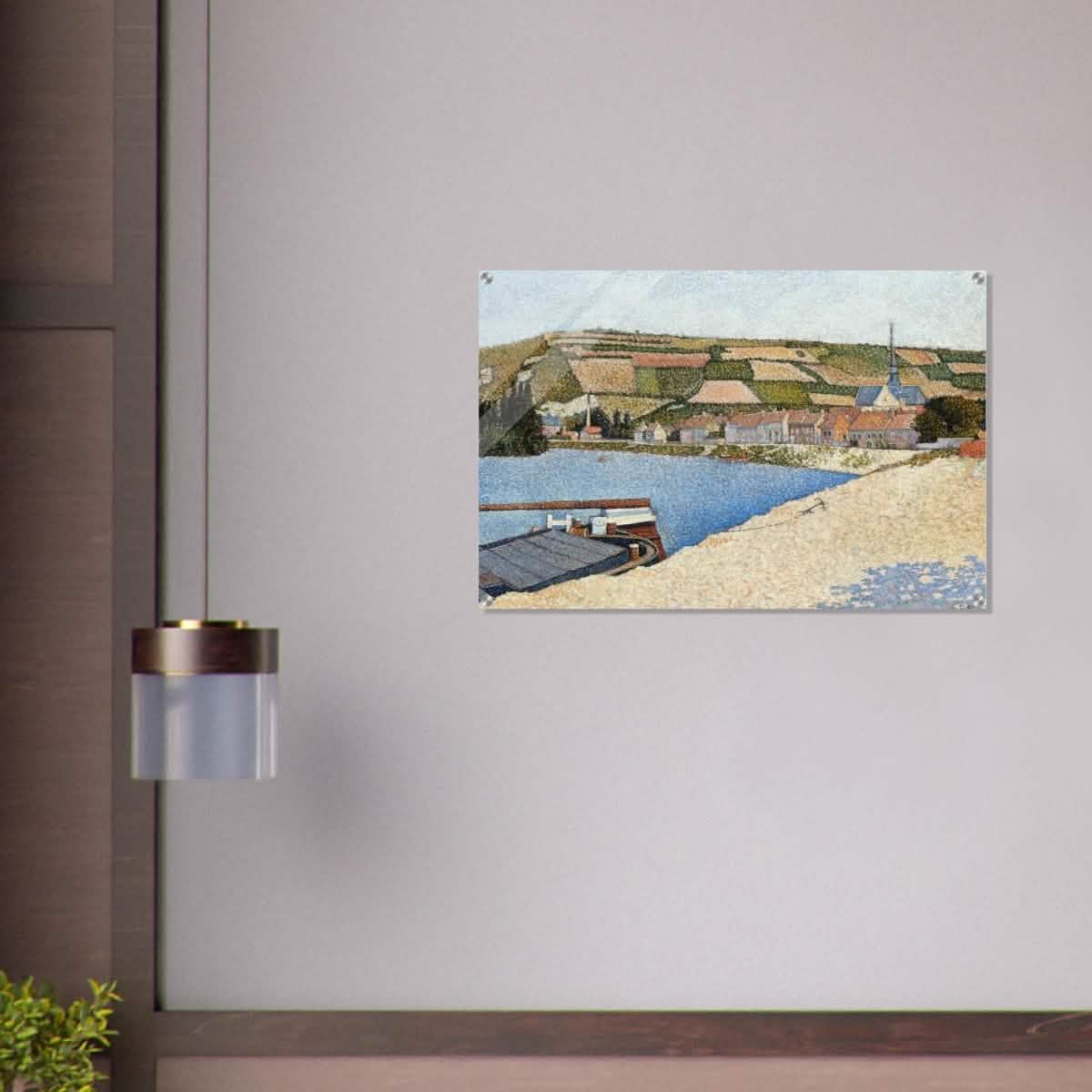 Les Andelys, Côte d’Aval by Paul Signac - Acrylic Print - 60x90 cm / 24x36″ -