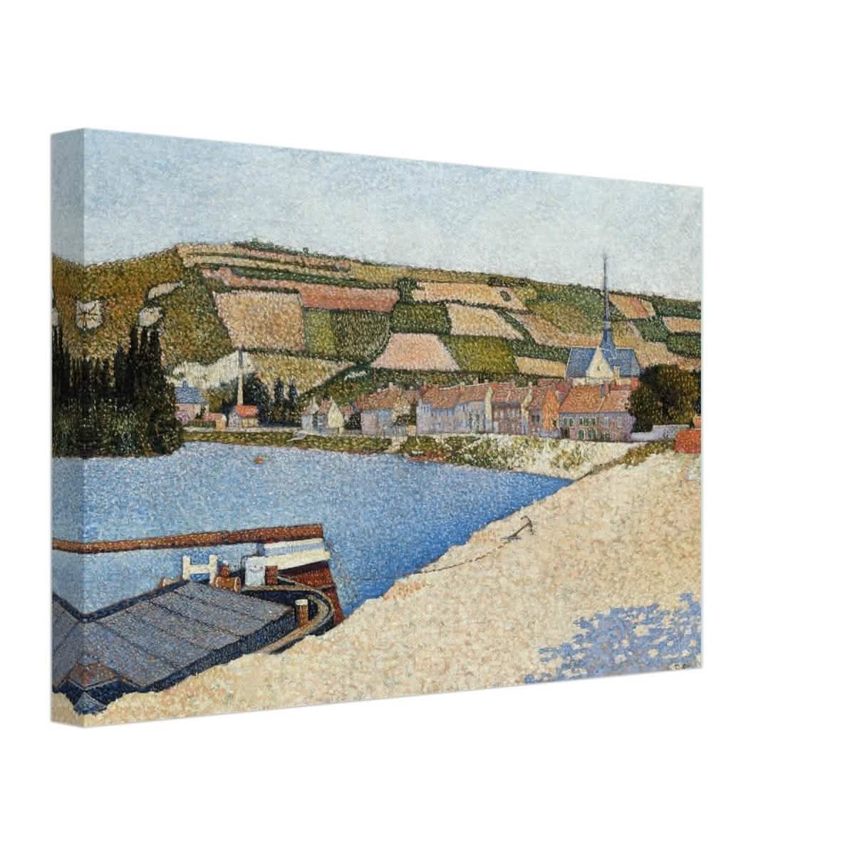 Les Andelys, Côte d’Aval by Paul Signac - Canvas - 30x45 cm / 12x18″ - Thick