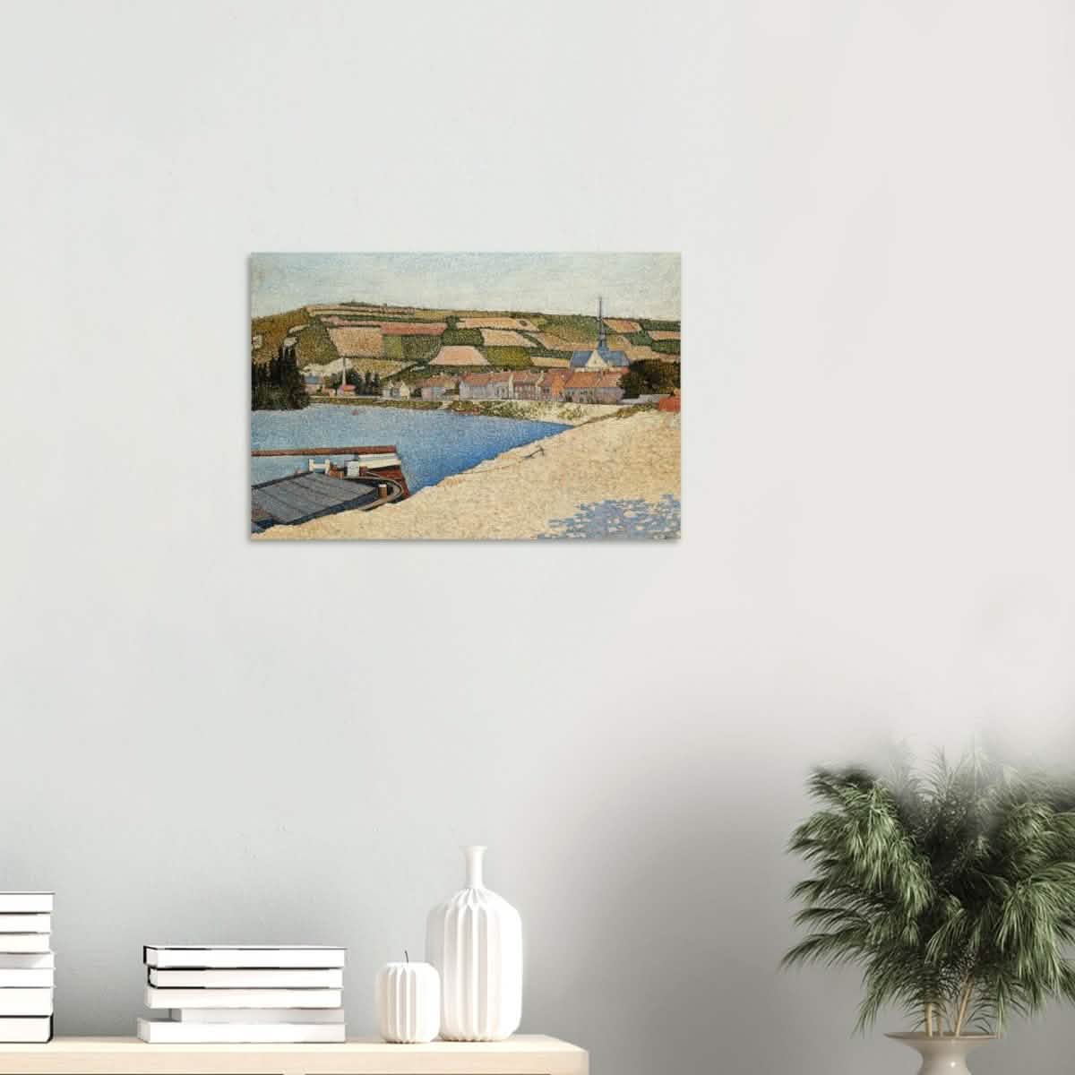 Les Andelys, Côte d’Aval by Paul Signac - Wood Prints - 40x60 cm / 16x24″ - 10 mm