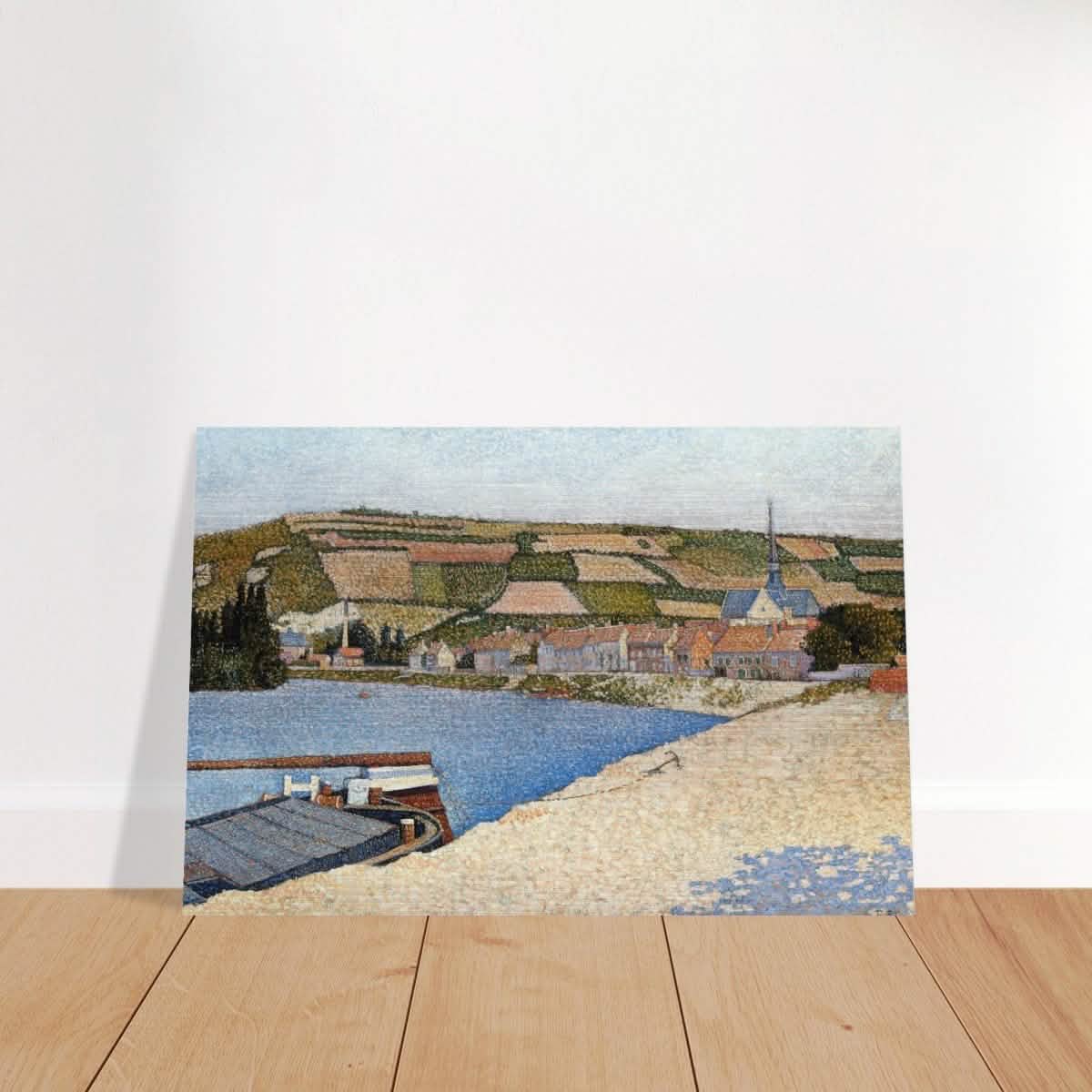 Les Andelys, Côte d’Aval by Paul Signac - Brushed Aluminum Print - 60x90 cm / 24x36″ -