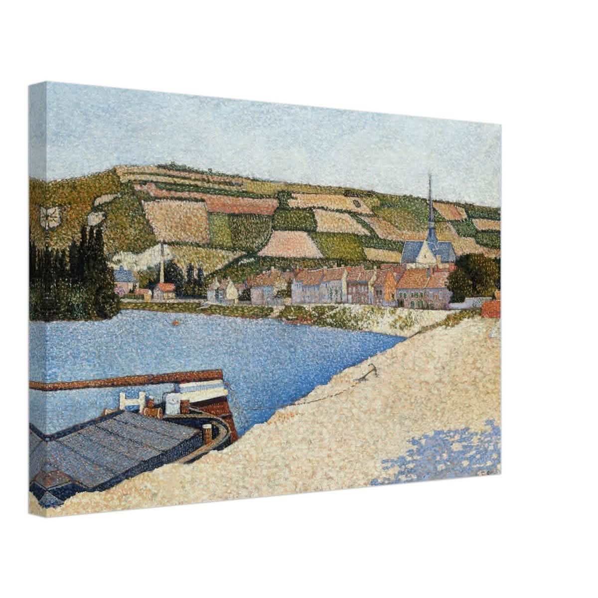 Les Andelys, Côte d’Aval by Paul Signac - Canvas - 40x60 cm / 16x24″ - Thick