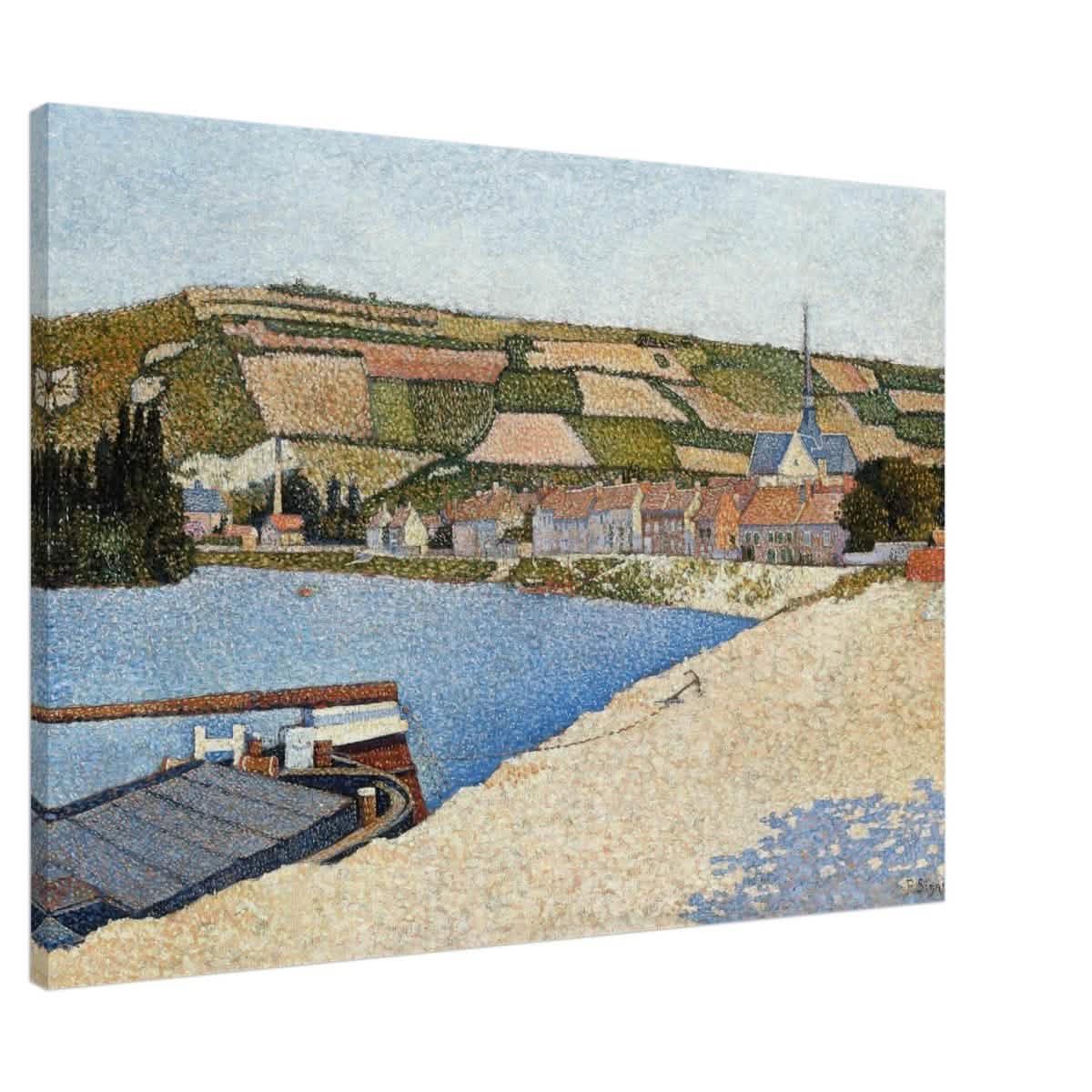 Les Andelys, Côte d’Aval by Paul Signac - Canvas - 70x100 cm / 28x40″ - Slim