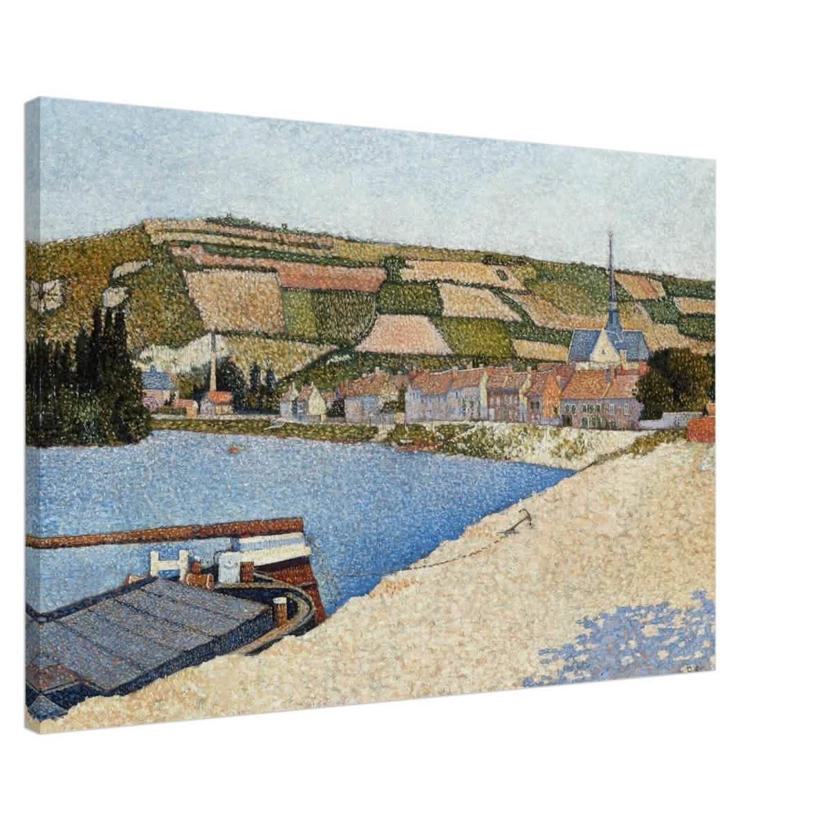 Les Andelys, Côte d’Aval by Paul Signac - Canvas - 60x90 cm / 24x36″ - Slim