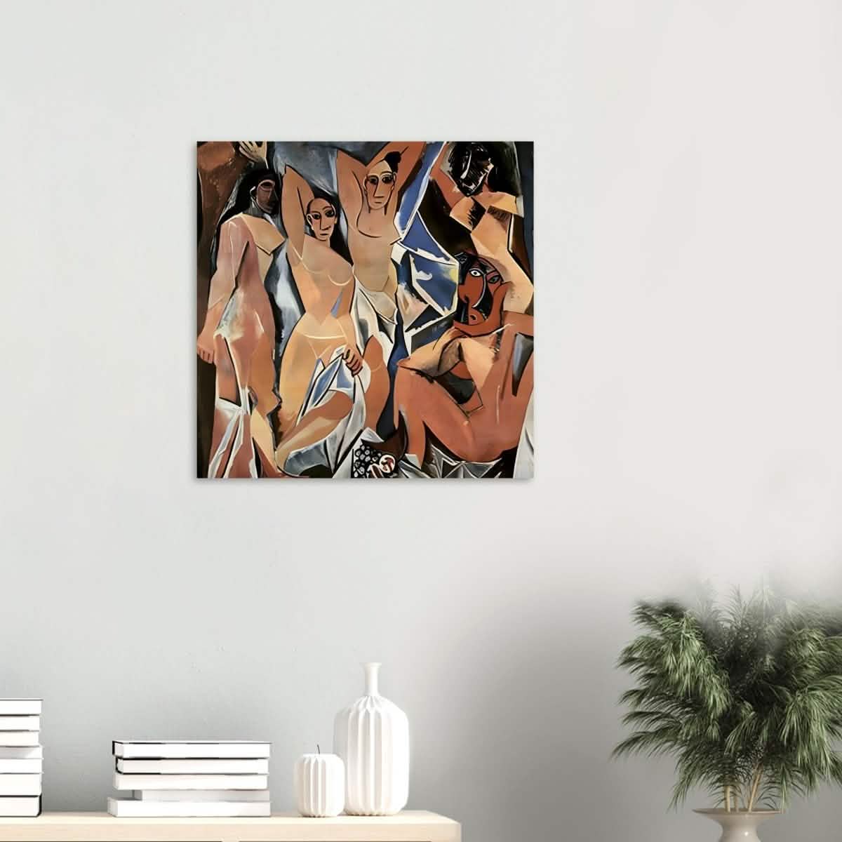 Les Demoiselles d’Avignon | The Young Ladies of Avignon by Pablo Picasso - Wood Prints - 60x60 cm / 24x24″ - 10 mm