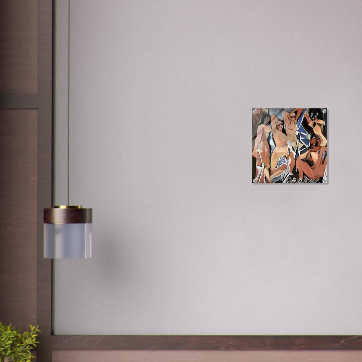 Les Demoiselles d’Avignon | The Young Ladies of Avignon by Pablo Picasso - Acrylic Print - 40x40 cm / 16x16″ -