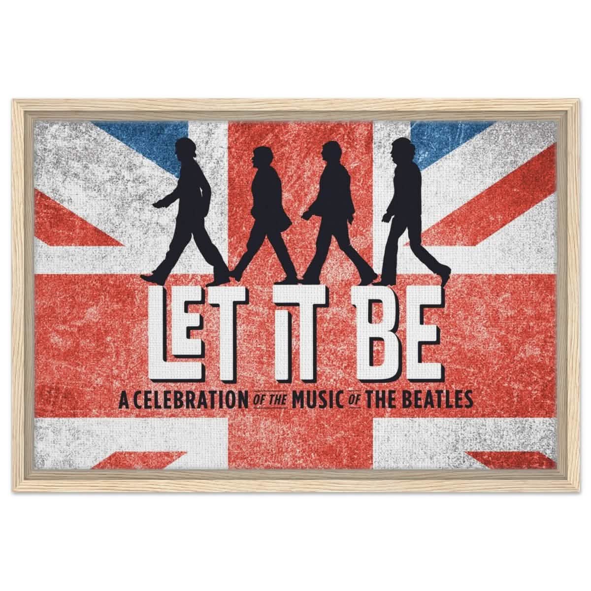 Let It Be – A Tribute to The Beatles | Pop Art - 40x60 cm / 16x24″ - Framed Canvas - Wood frame