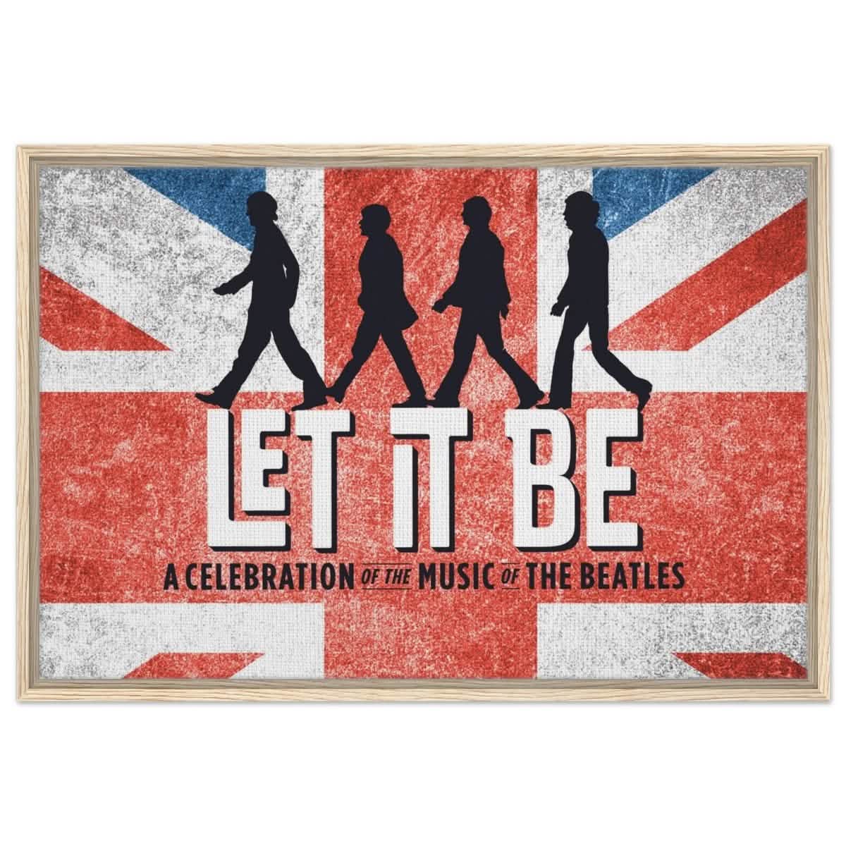 Let It Be – A Tribute to The Beatles | Pop Art - 60x90 cm / 24x36″ - Framed Canvas - Wood frame