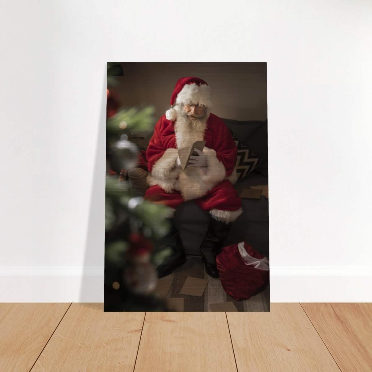 Letters from the Heart - Santa’s Special Holiday Moments | Christmas collection - Brushed Aluminum Print - 40x60 cm / 16x24″ -