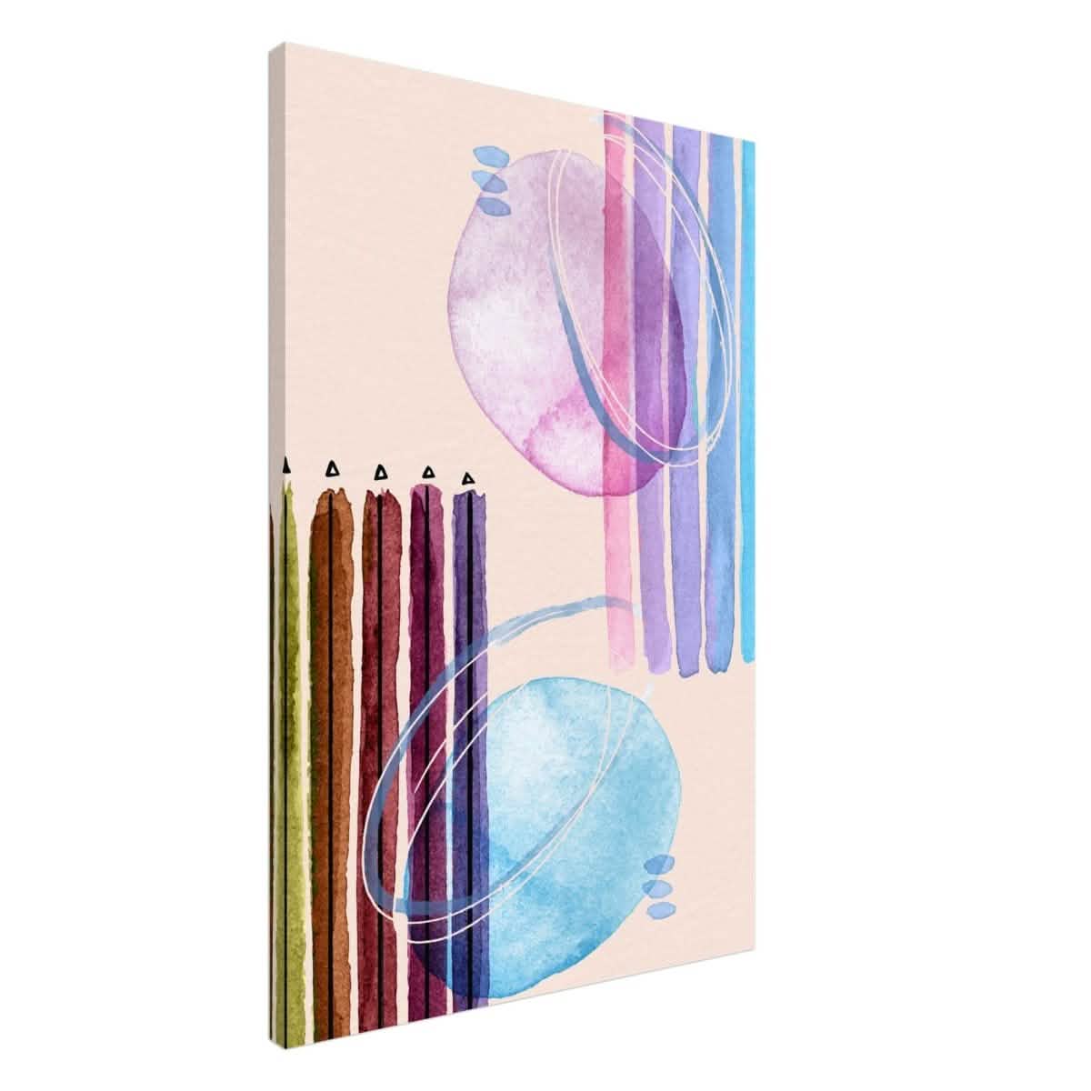 Linear Harmony Abstract - 60x90 cm / 24x36″ - Canvas -