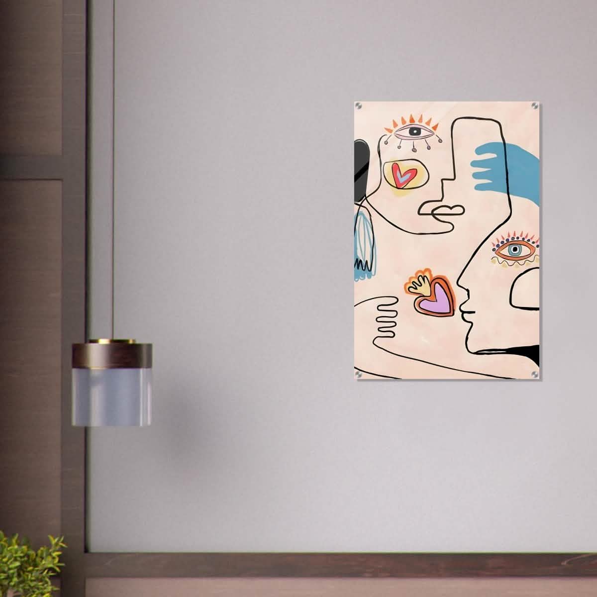 Love by Pablo Picasso - Acrylic Print - 60x90 cm / 24x36″ -