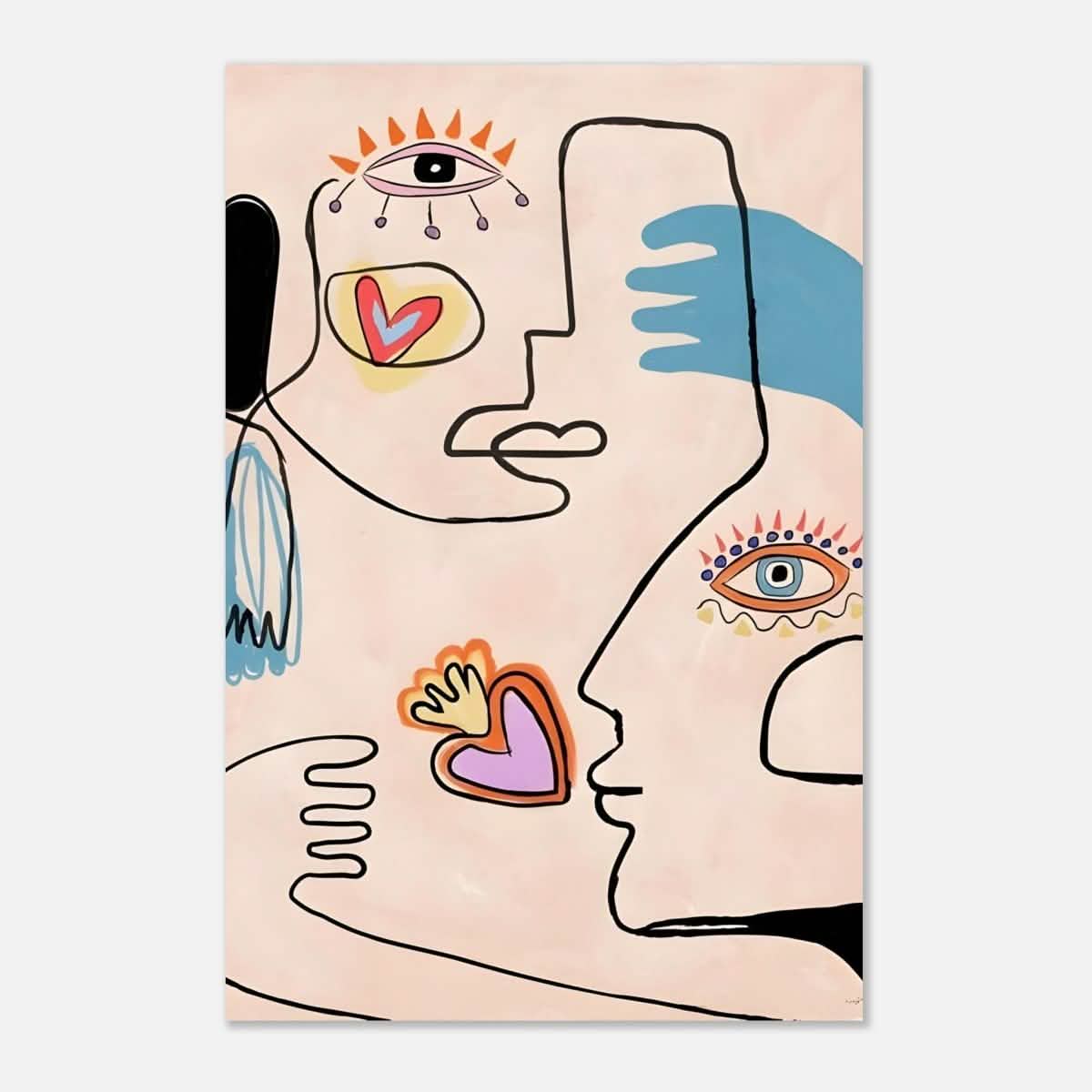 Love by Pablo Picasso - Aluminum Print - 60x90 cm / 24x36″ -