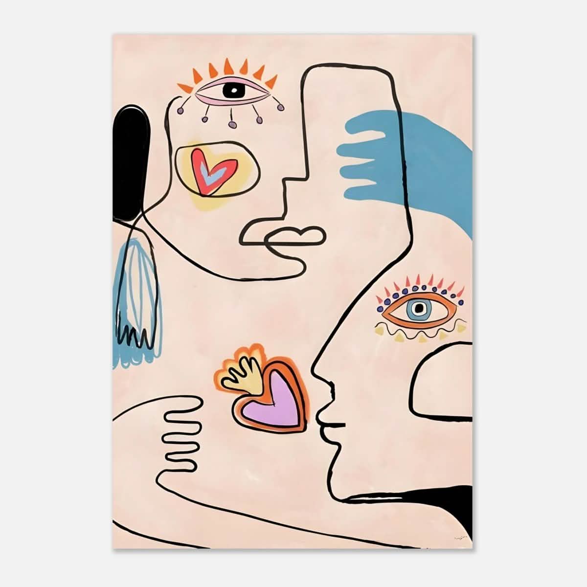 Love by Pablo Picasso - Aluminum Print - 70x100 cm / 28x40″ -