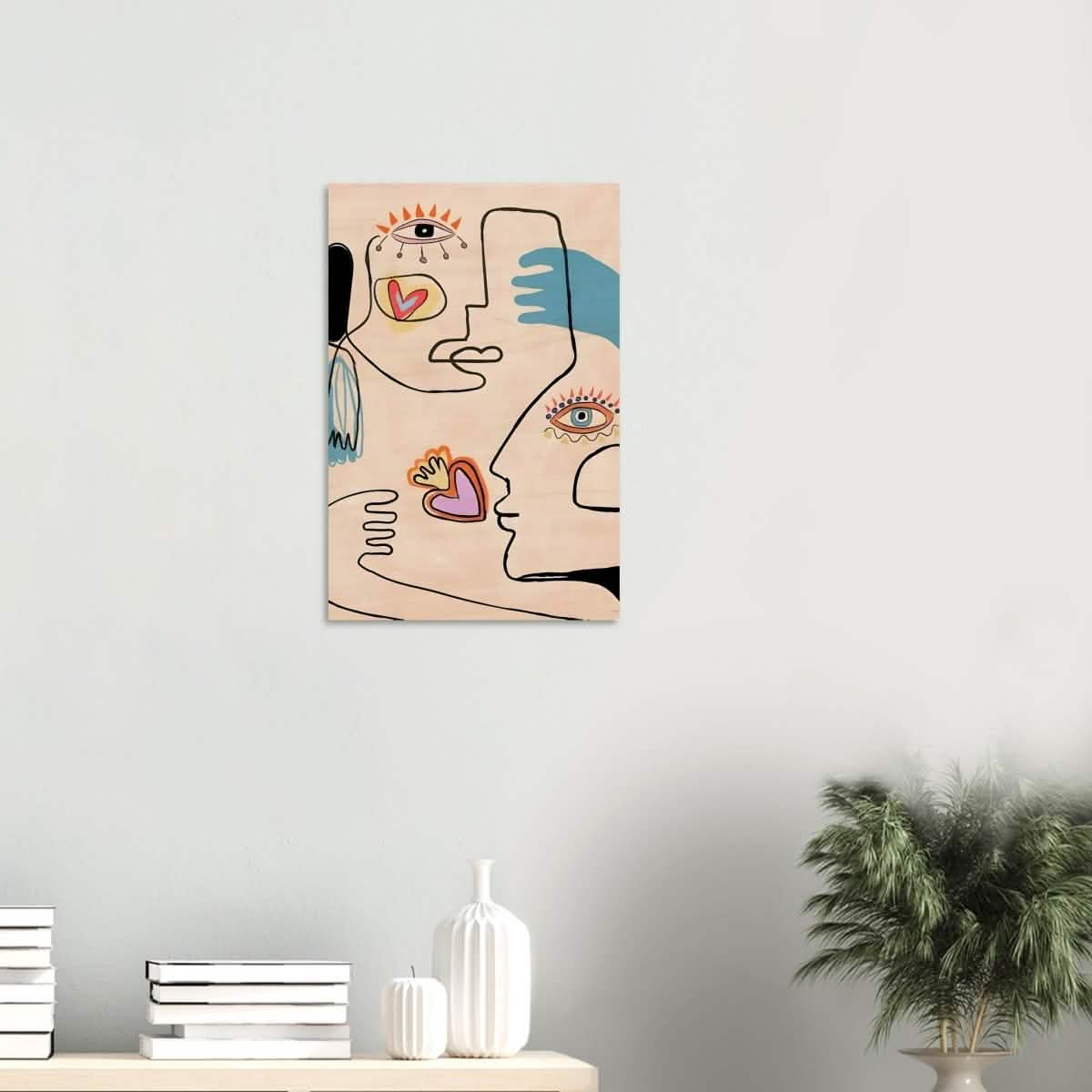 Love by Pablo Picasso - Wood Prints - 40x60 cm / 16x24″ - 10 mm